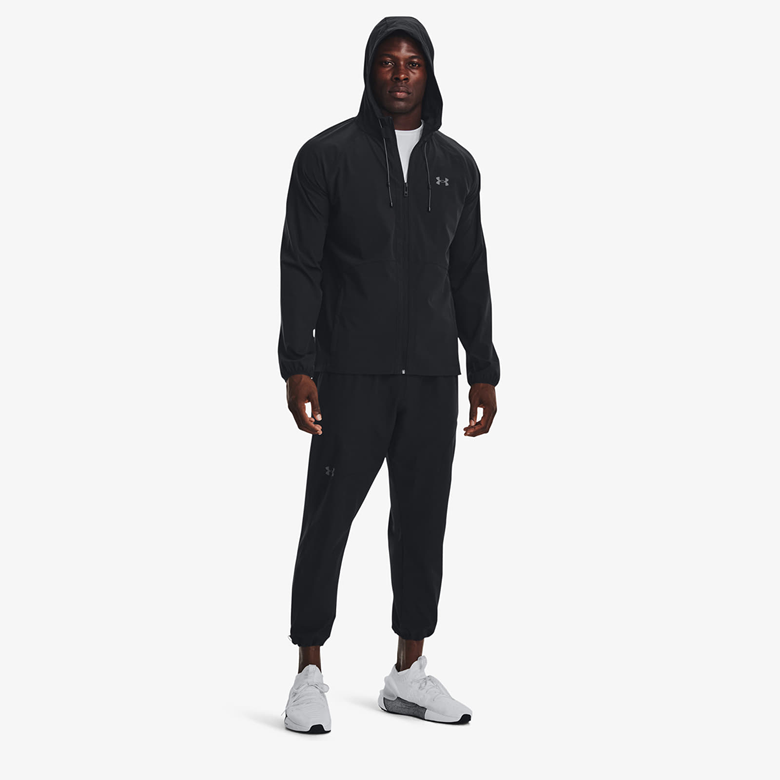 Windjacks Under Armour Stretch Woven Windbreaker Black