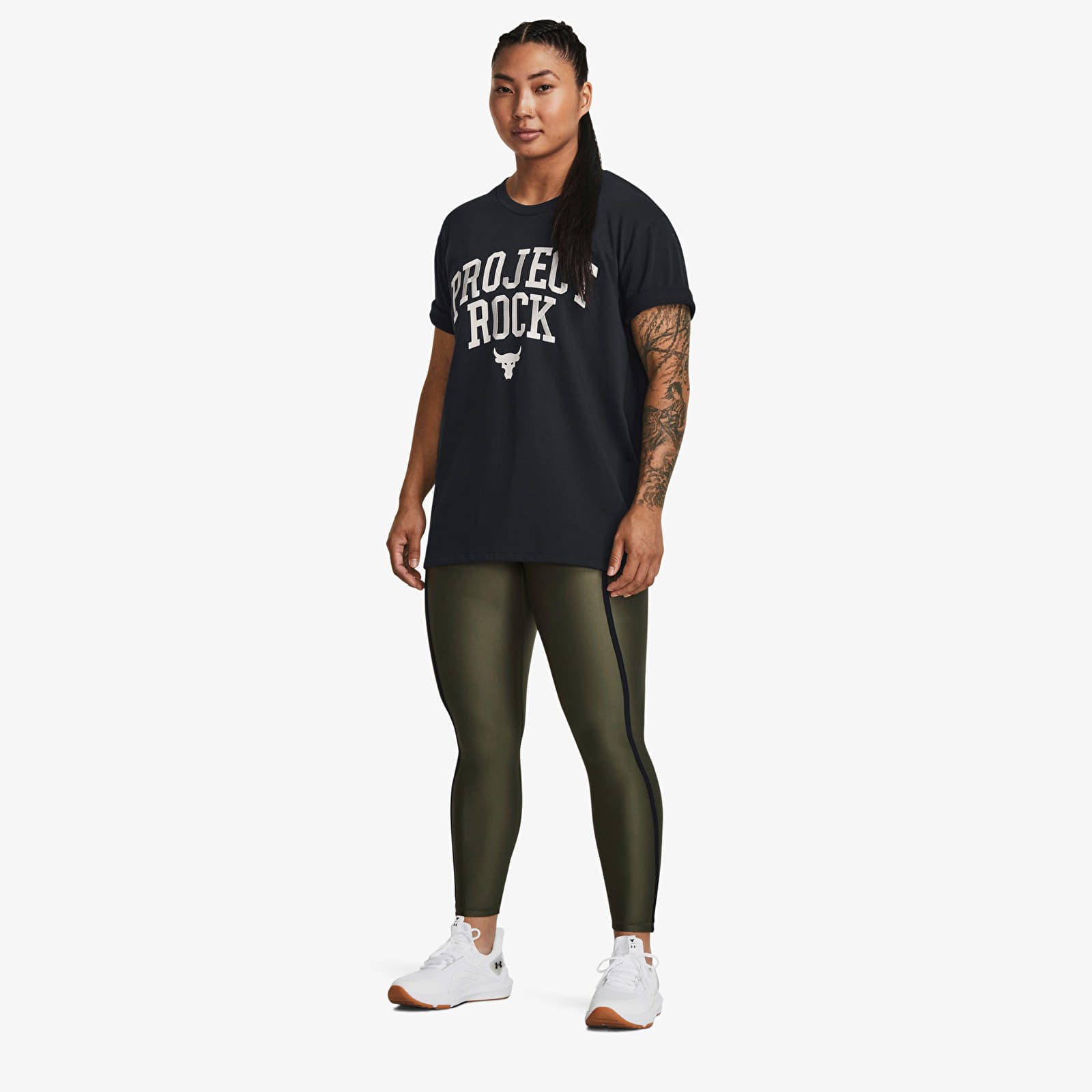 Majice Under Armour Project Rock Heavyweight Campus T-Shirt Black
