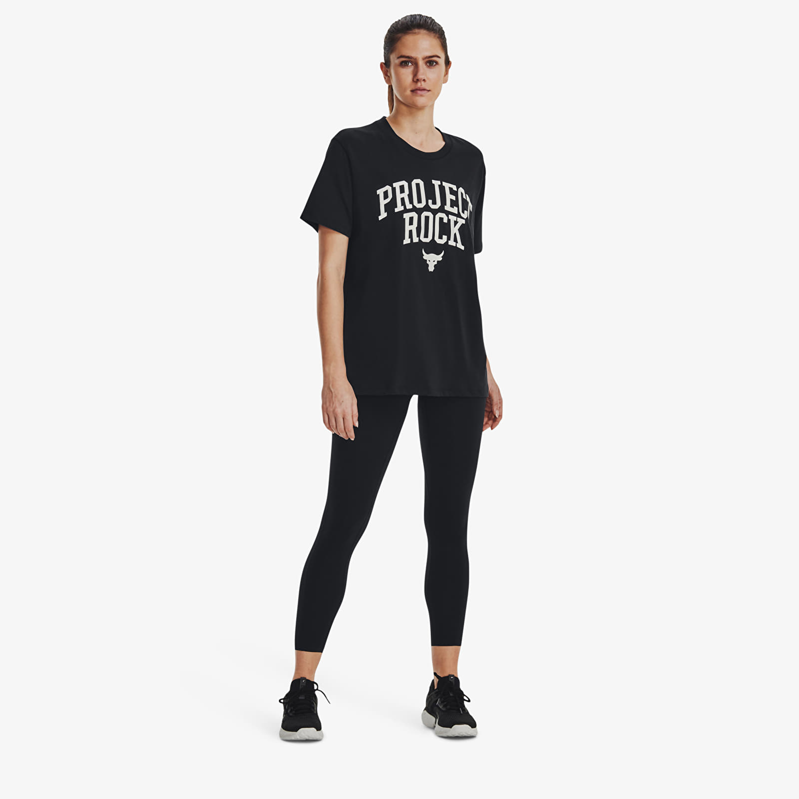 Camisetas Under Armour Project Rock Heavyweight Campus T-Shirt Black