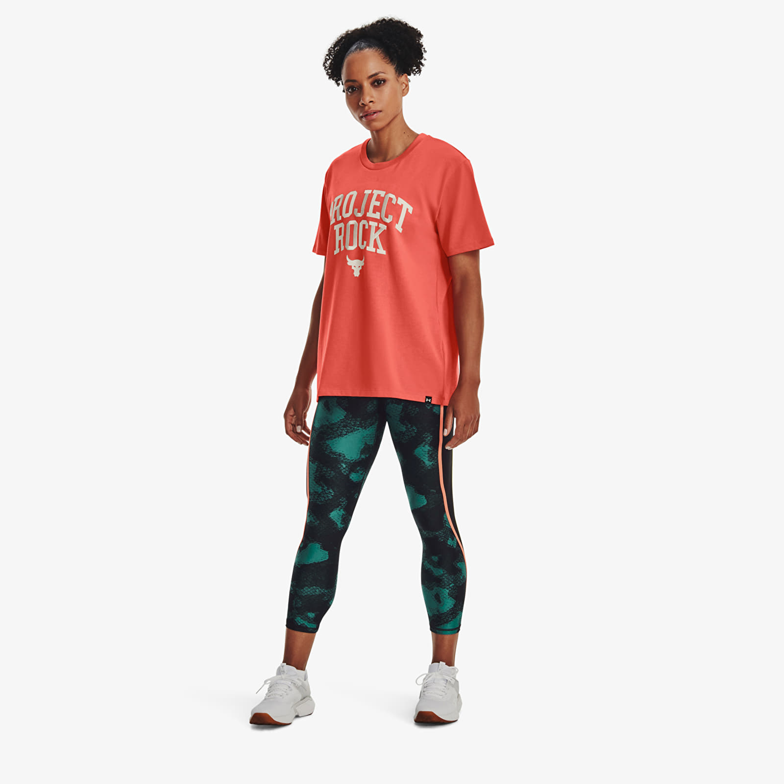 T-shirts Under Armour Project Rock Heavyweight Campus T-Shirt Orange