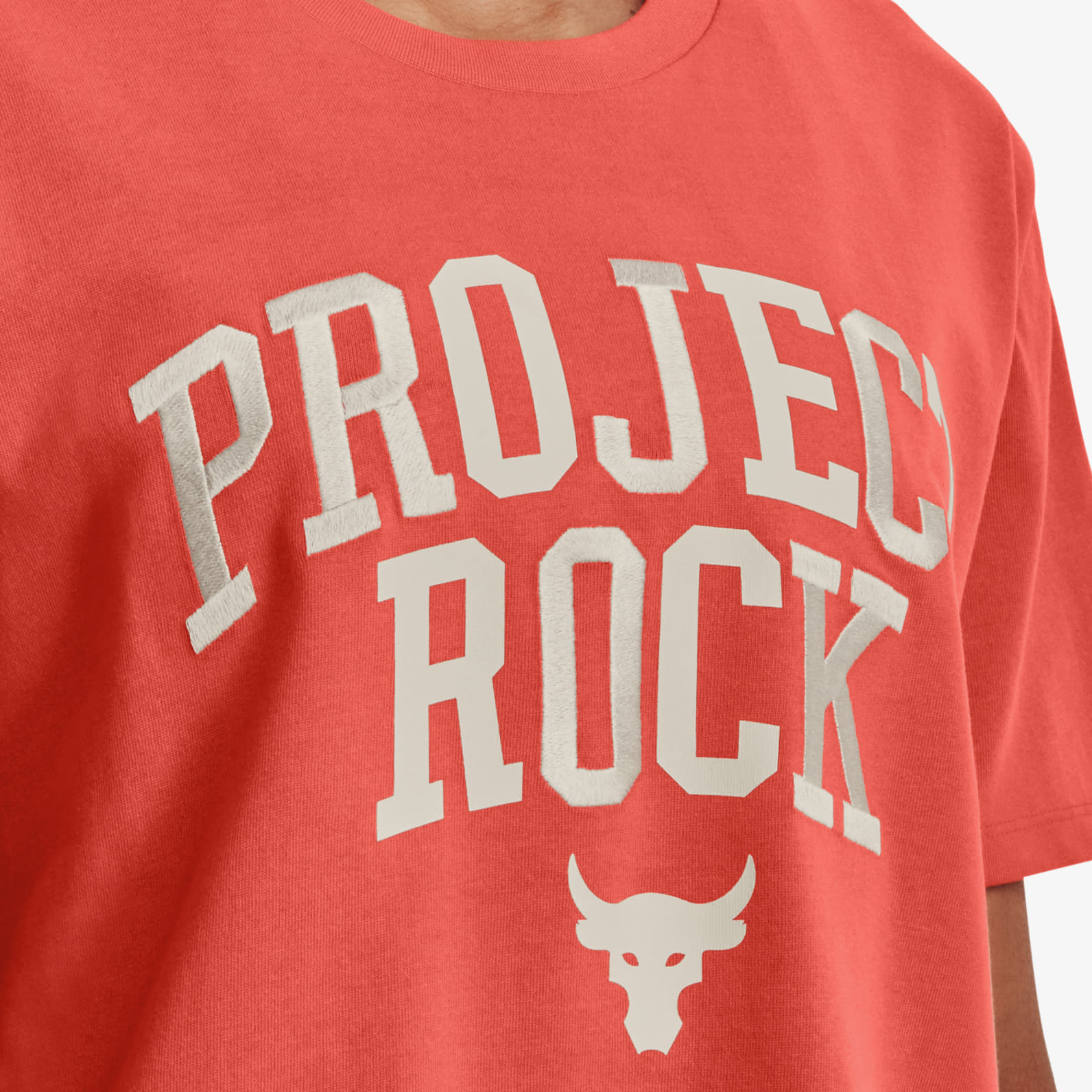 T-shirts Under Armour Project Rock Heavyweight Campus T-Shirt Orange