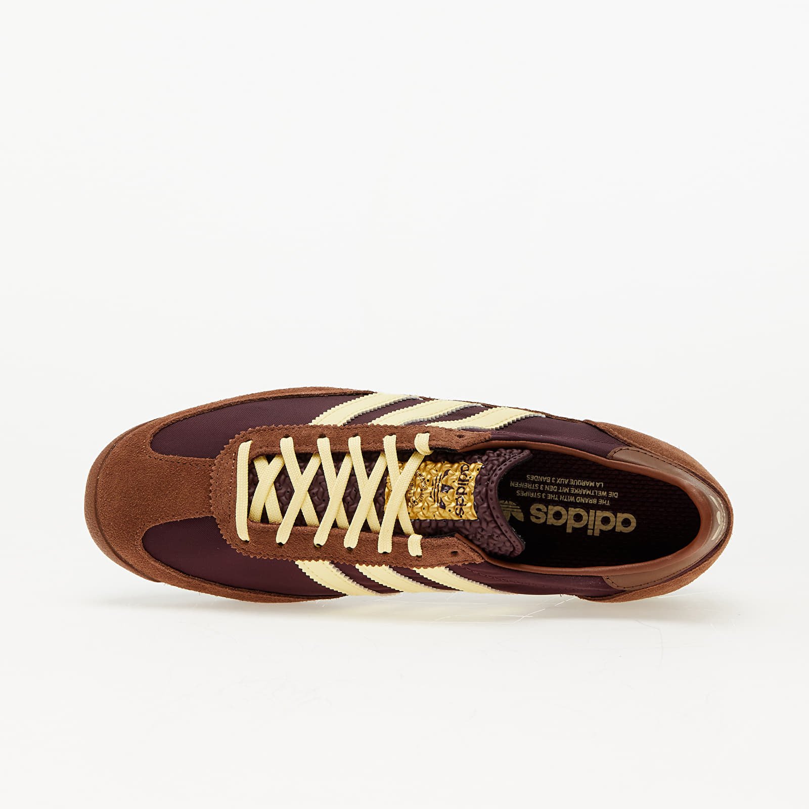 Zapatillas y zapatos de mujer adidas SL 72 Og W Maroon/ Almond Yellow/ Preloved Brown