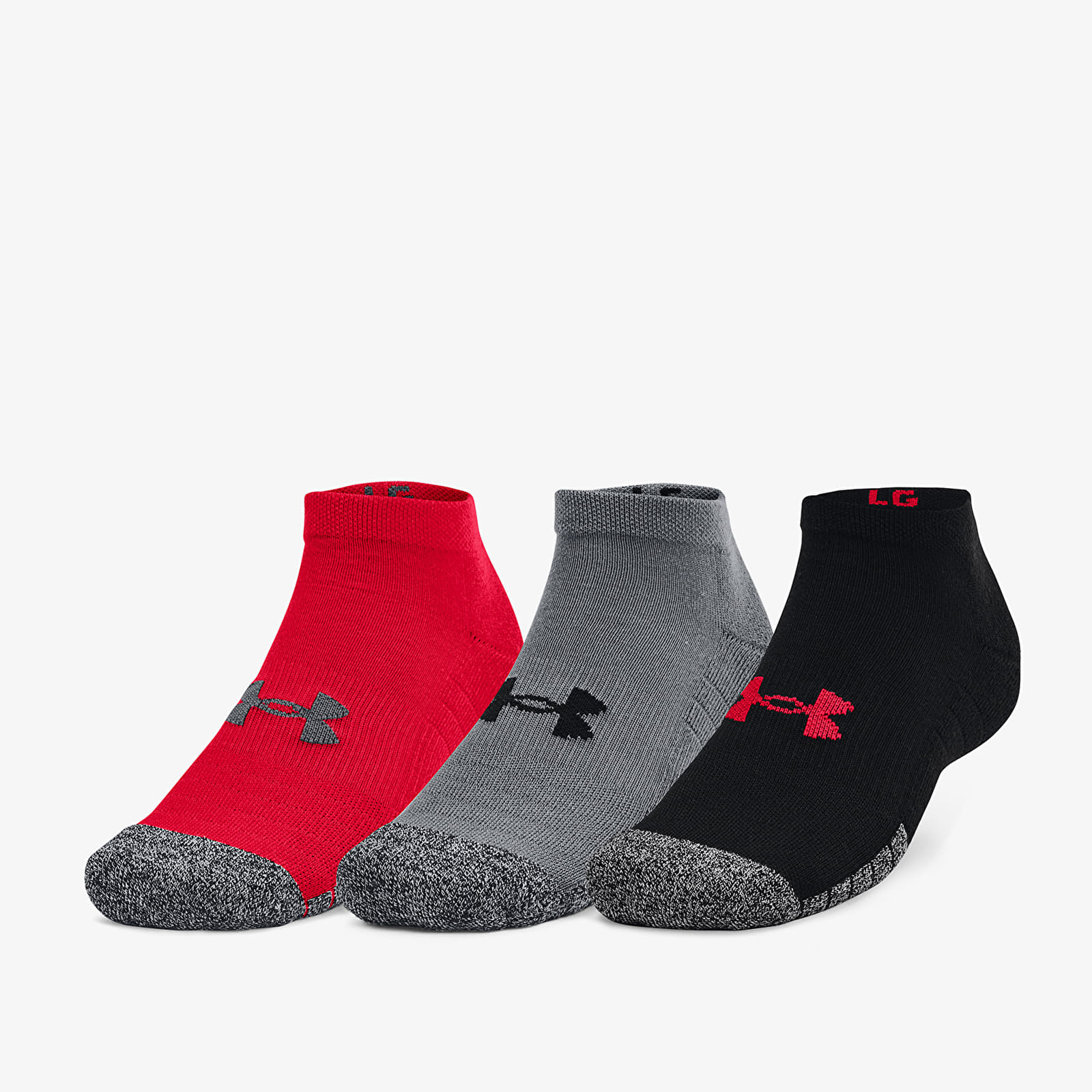 Socks Under Armour Heatgear Low Cut Socks 3-Pack Red