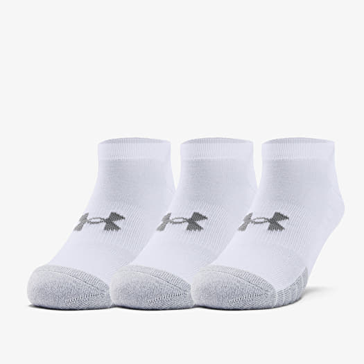 Under Armour Heatgear No Show Socks White