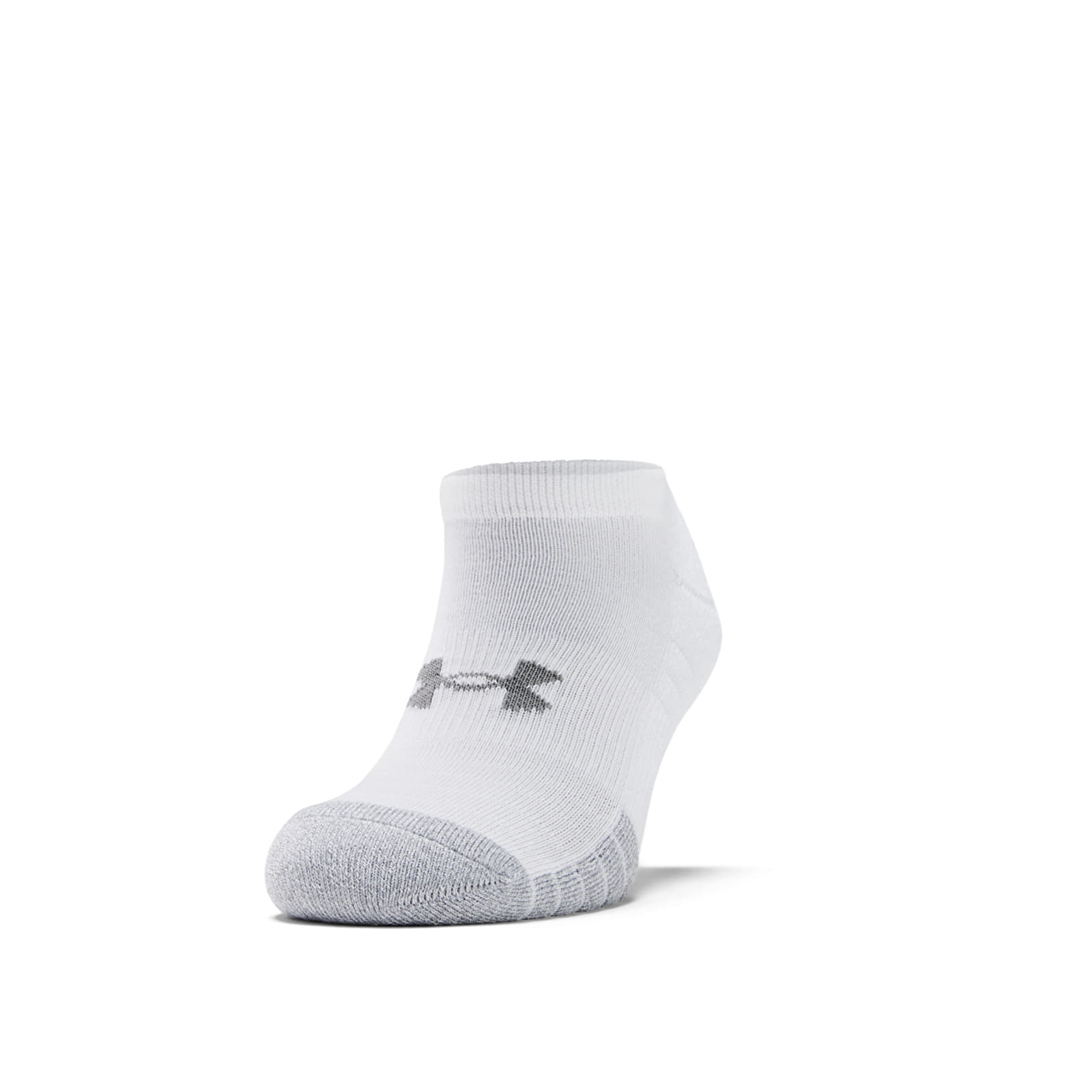 Under Armour Heatgear No Show Socks White XL