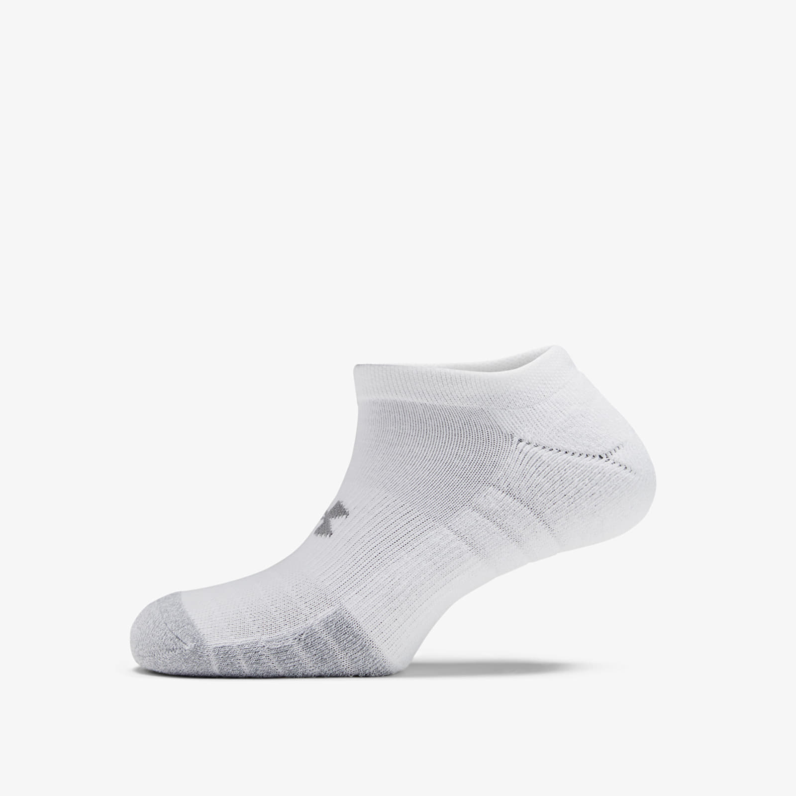 Under Armour Heatgear No Show Socks White XL
