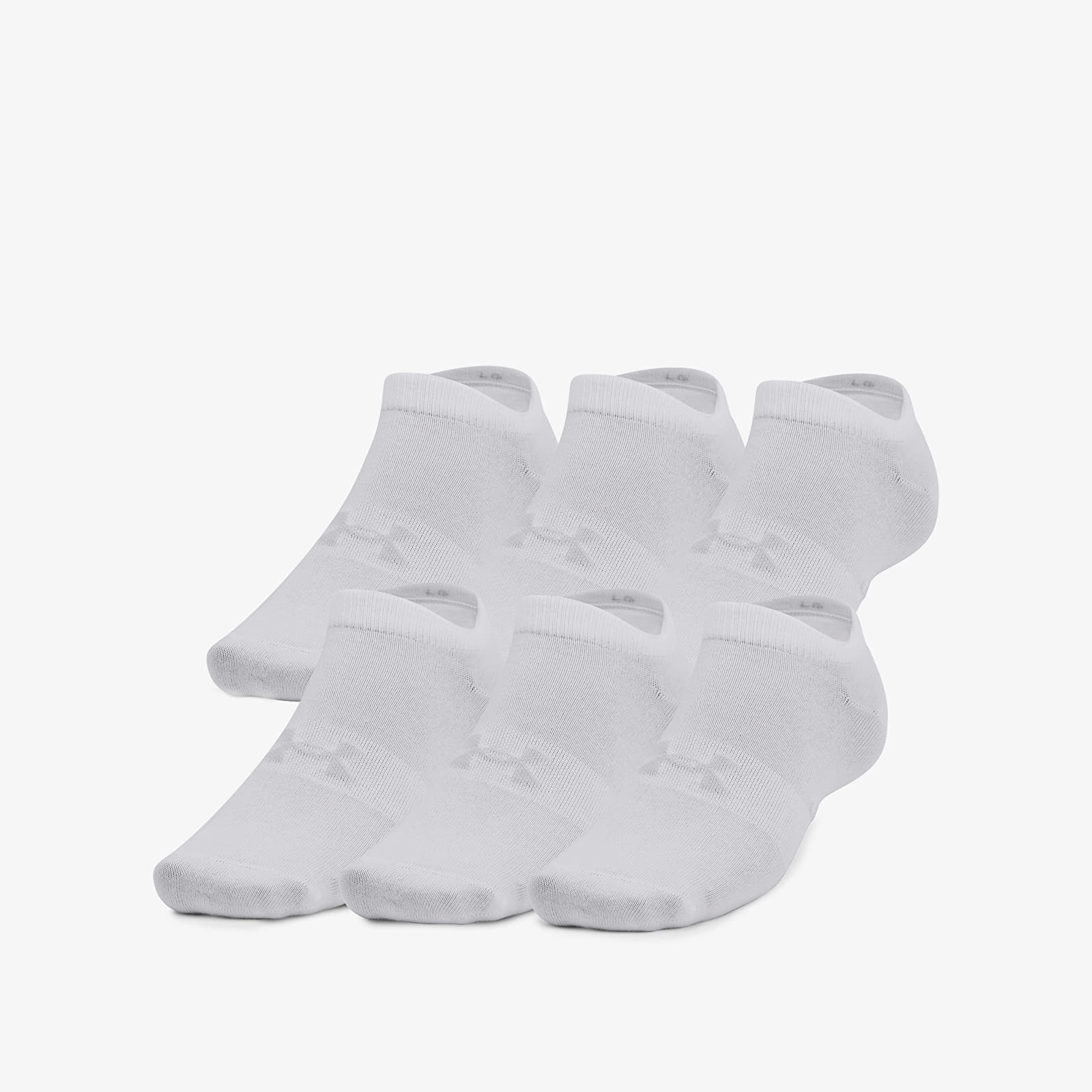 Kojinės Under Armour Essential No Show Socks 6-Pack White