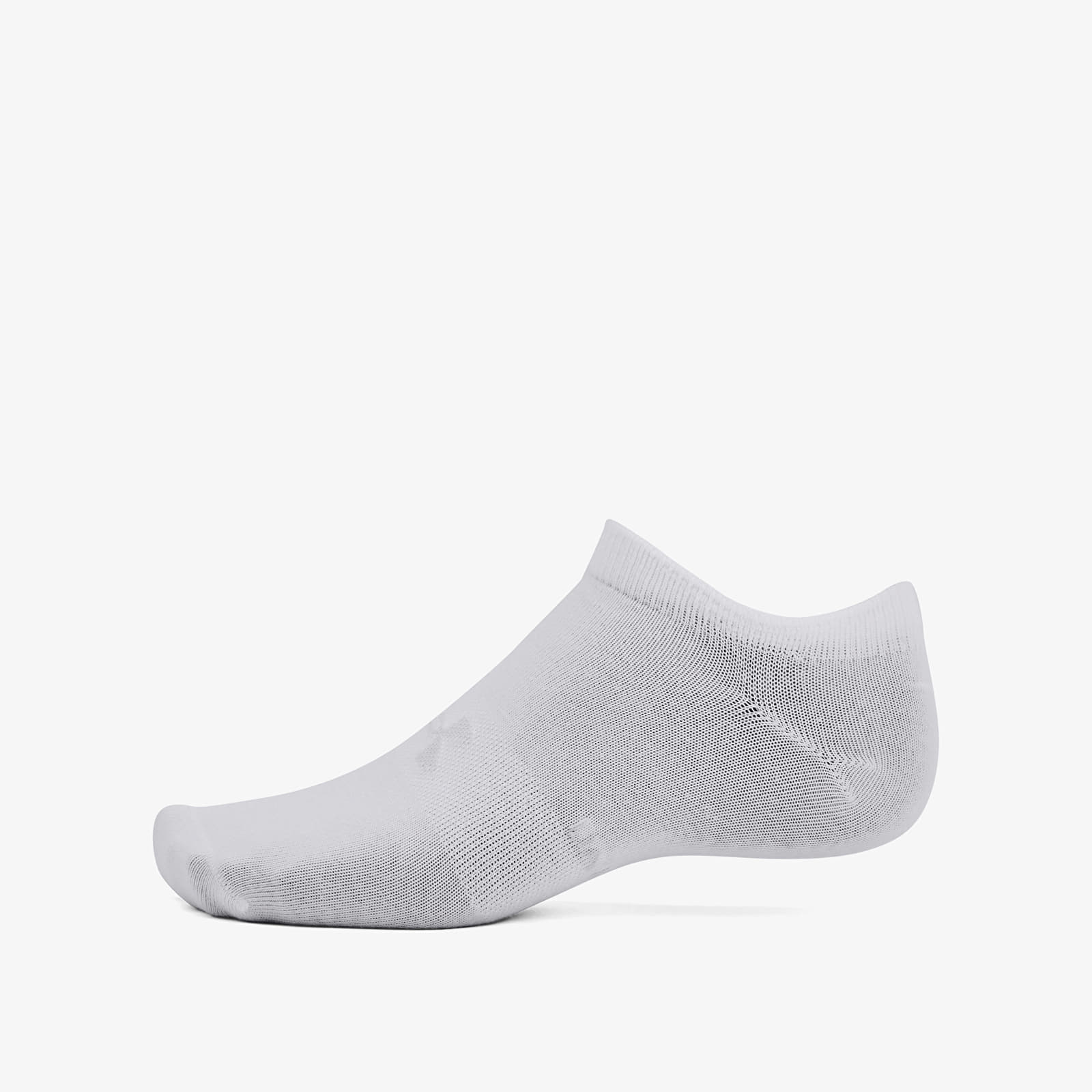Kojinės Under Armour Essential No Show Socks 6-Pack White