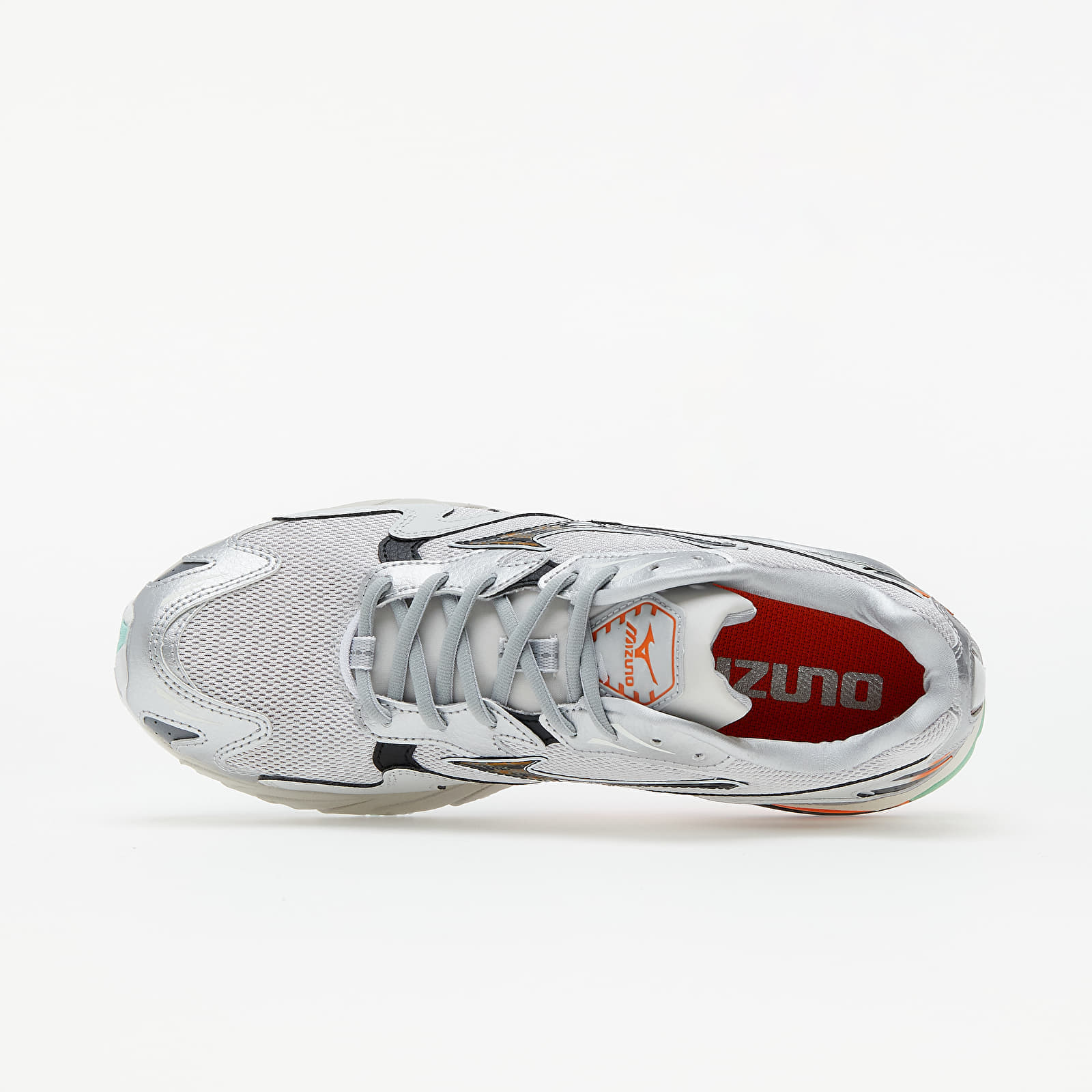 Turnschuhe und Schuhe für Männer Mizuno Wave Rider 10 Nimbus Cloud/ Lunar Rock/ Red Orange