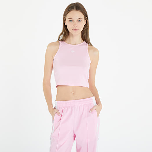 Tank tops adidas Adicolor Essentials Rib Tank Top True Pink Queens