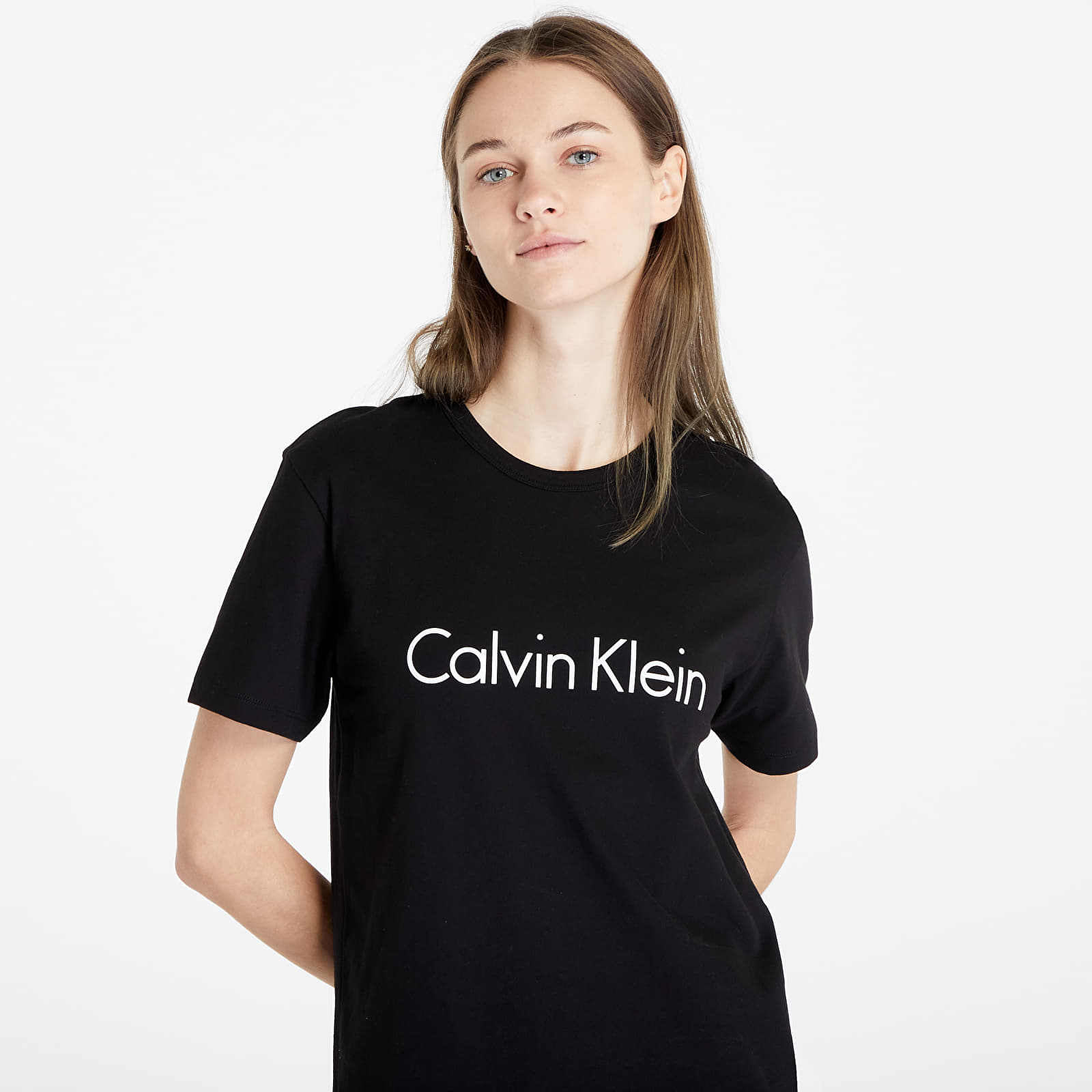 T shirts Calvin Klein SS Crew Neck C O Black Queens