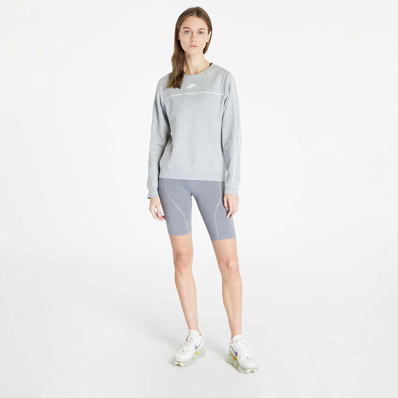 Mikiny Nike W NSW Millenium Essential Fleece Hoody Grey