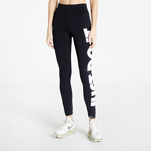 Nike Sportswear W NSW ESNTL LGGNG FTRA HW PLU - Leggings - Trousers -  black/white/black 