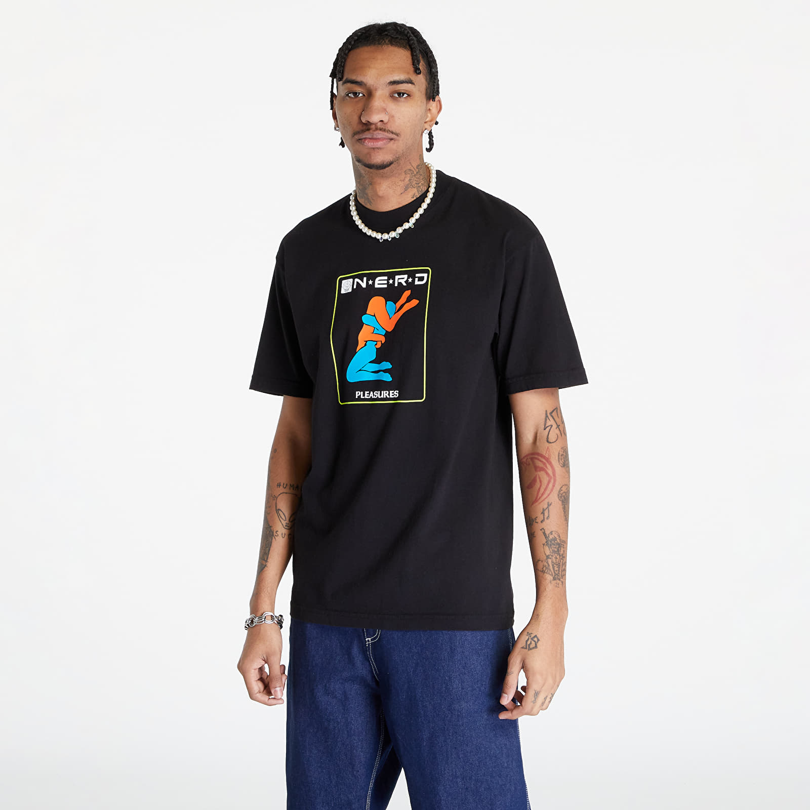 Tricouri  PLEASURES x N.E.R.D Provider T-Shirt Black