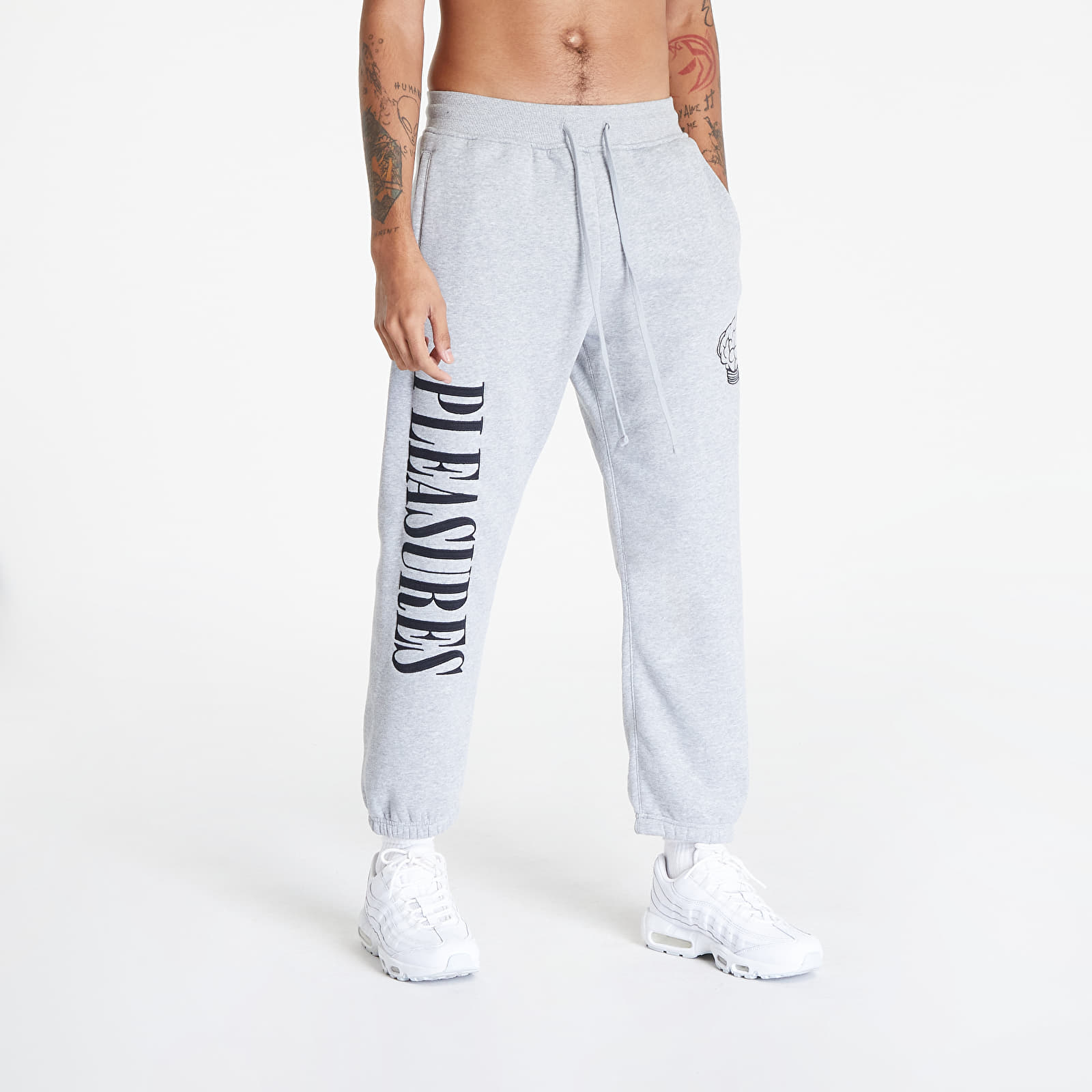 Siltās bikses PLEASURES x N.E.R.D Sweatpants Heather Grey
