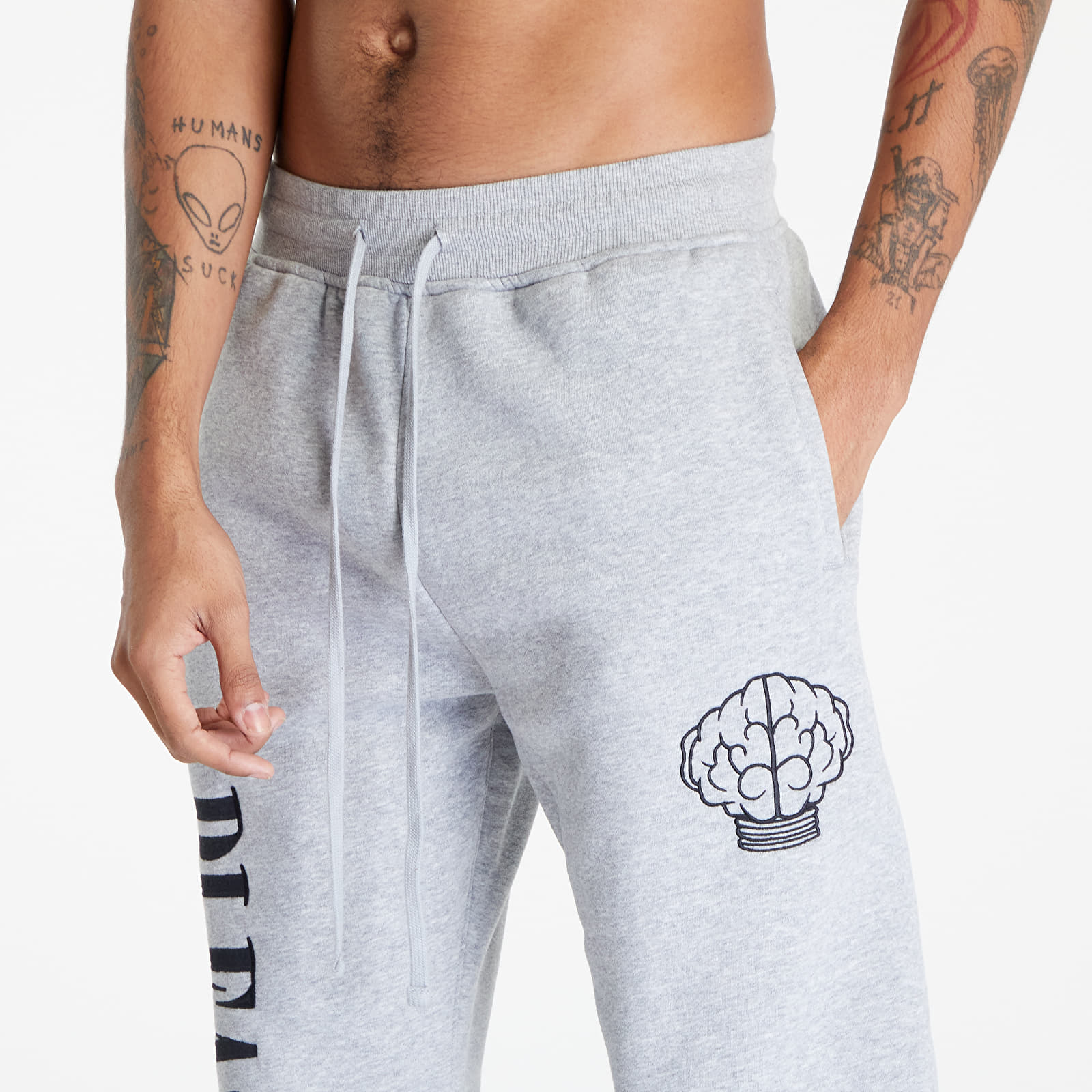 Siltās bikses PLEASURES x N.E.R.D Sweatpants Heather Grey