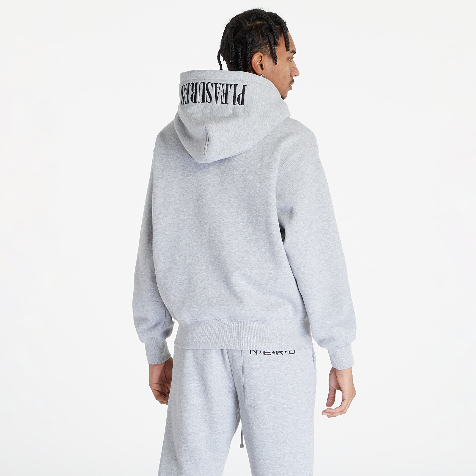 Felpe PLEASURES x N.E.R.D Full-Zip Up Hoodie Heather Grey