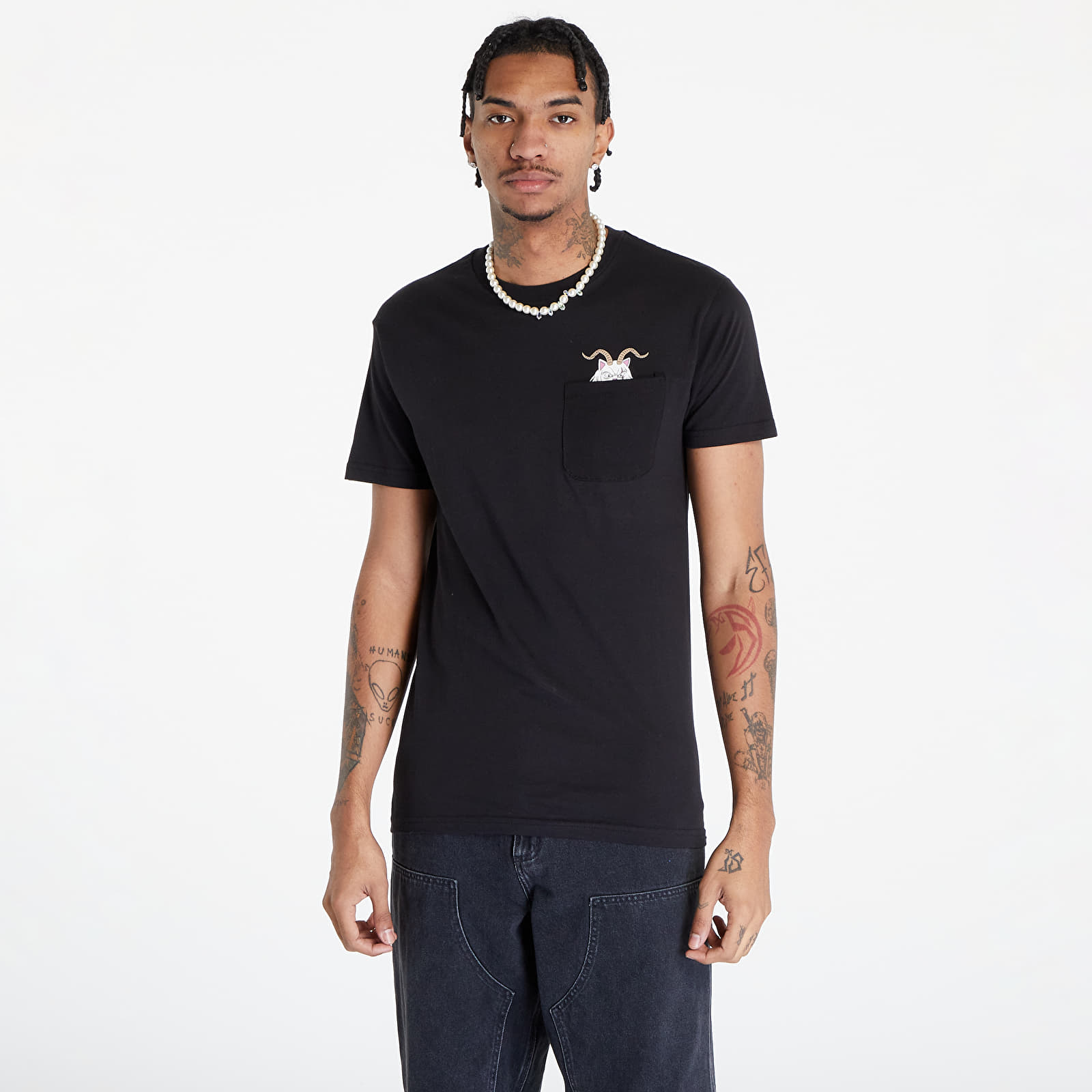 T-shirts RIPNDIP Krampus Nerm Pocket Tee Black