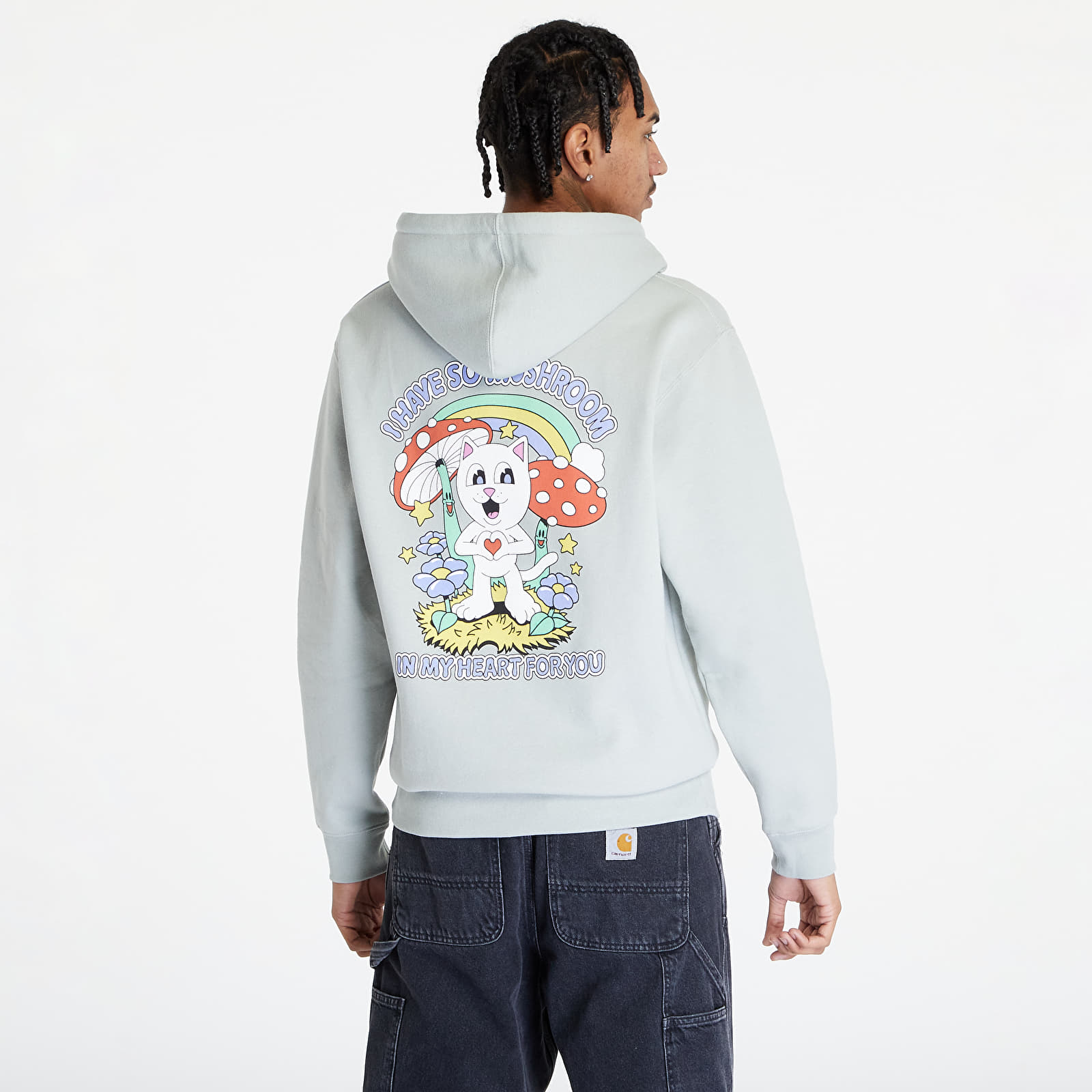 Hoodies and sweatshirts  RIPNDIP So Mushroom Hoodie Sage
