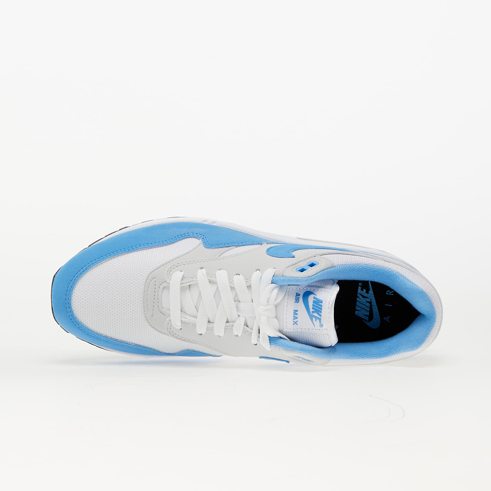 Nike air max 1 blauw wit top