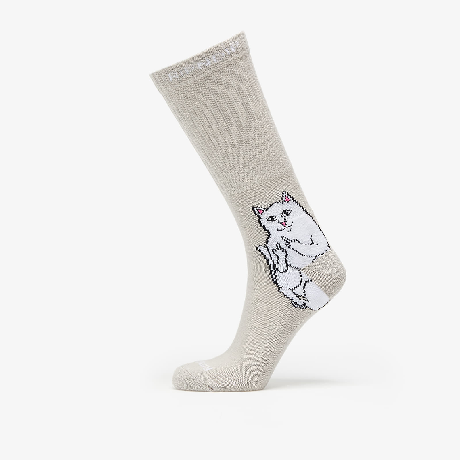 Chaussettes RIPNDIP Lord Nermal Socks Warm Gray