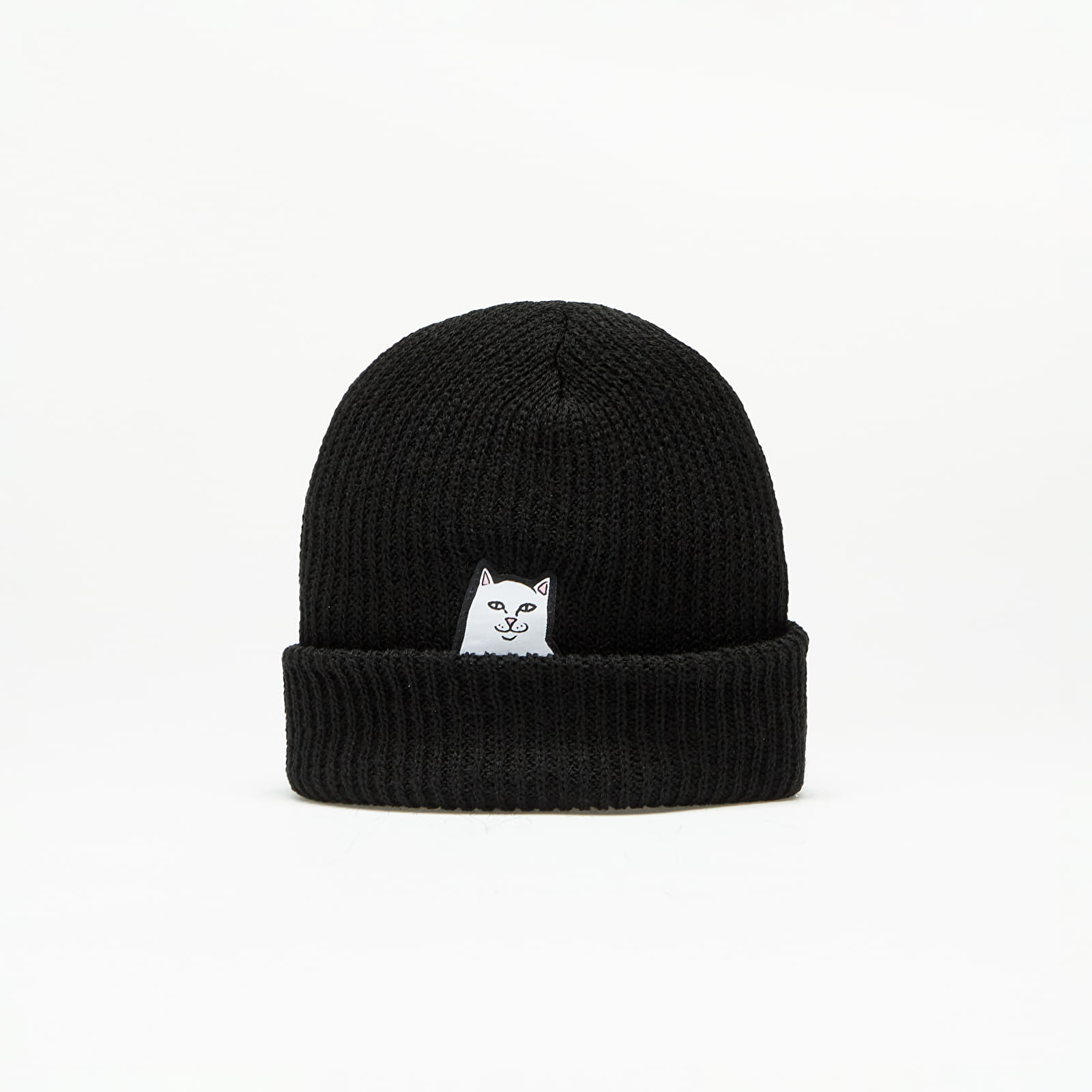 Шапки RIPNDIP Lord Nermal Ribbed Beanie Black