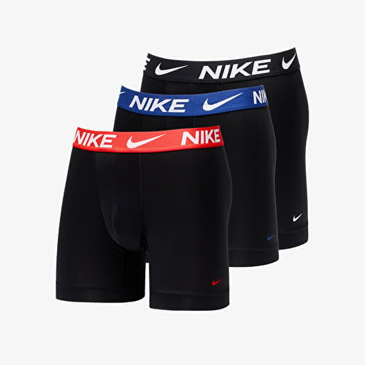 Boxer shorts Nike Dri-FIT Essential Micro Boxer Brief 3-Pack Black/ Iren  Red WB/ Deep Royal WB/ Black WB
