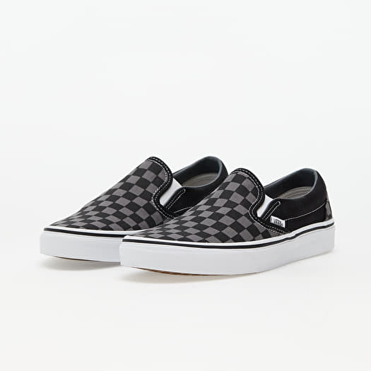 Turnschuhe und Schuhe fur Manner Vans Classic Slip On Black Pewter Checkerboard Queens