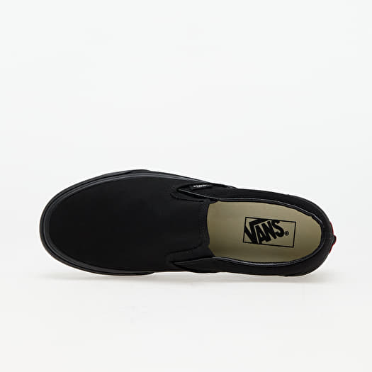 Turnschuhe und Schuhe fur Manner Vans Classic Slip On Black Black Queens