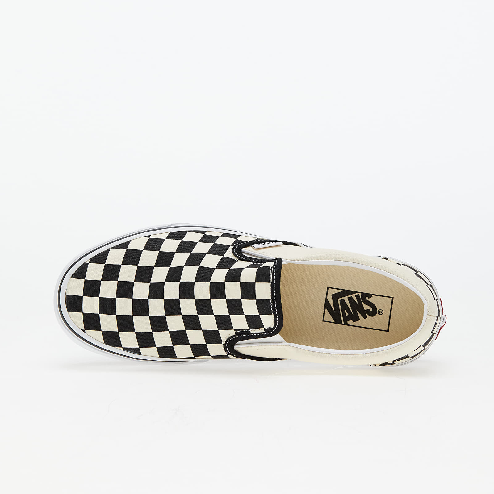 Męskie trampki i buty Vans Classic Slip - On Black/ Whitechckerboard/ White