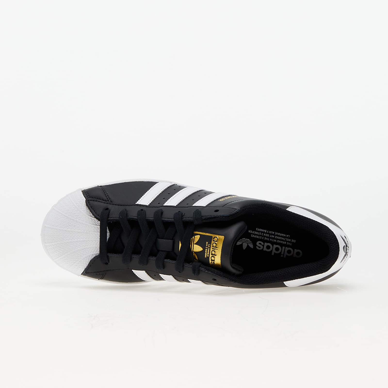 Adidas superstar la marque sales aux 3 bandes black
