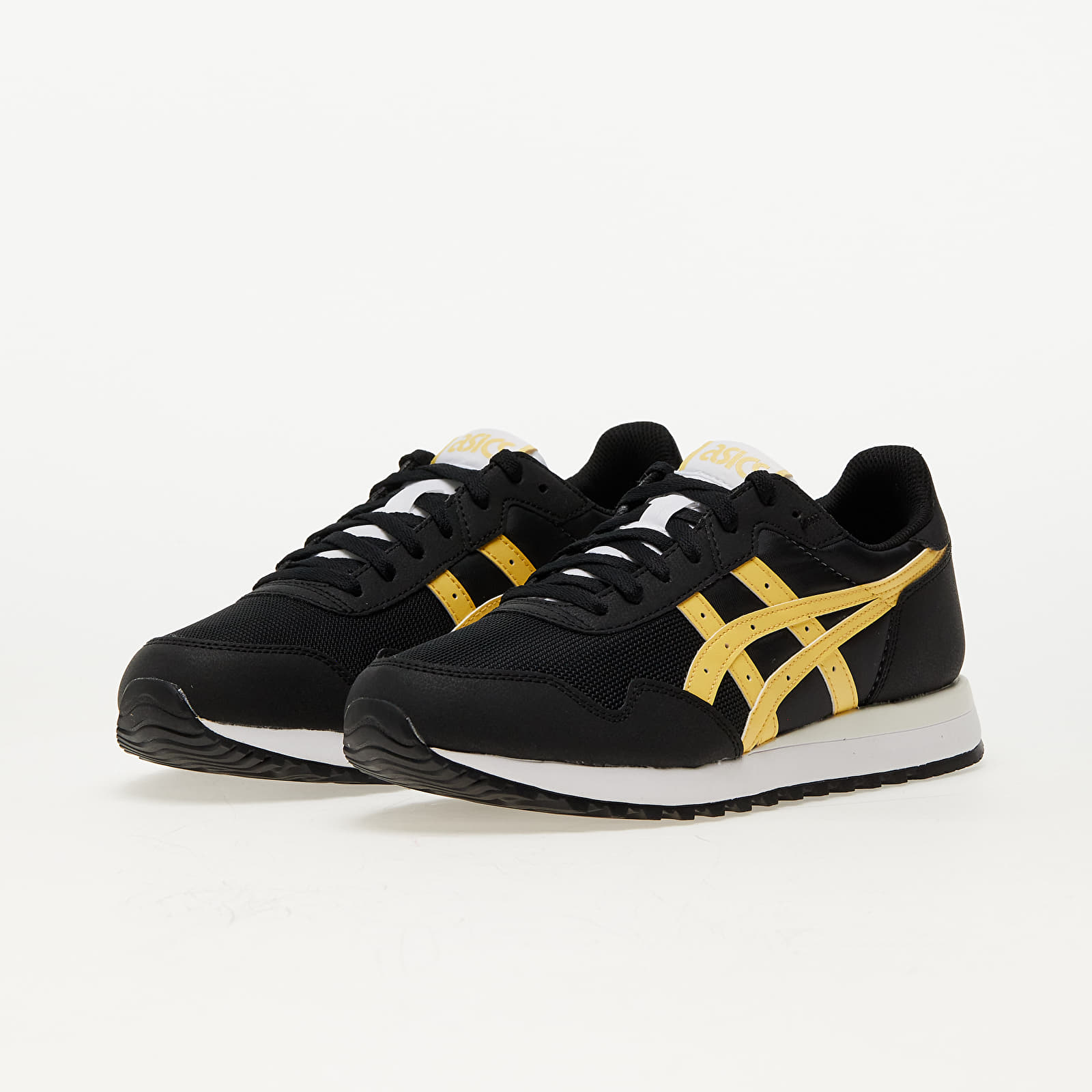 Men s sneakers and shoes Asics Tiger Runner II Black Faded Yellow Queens