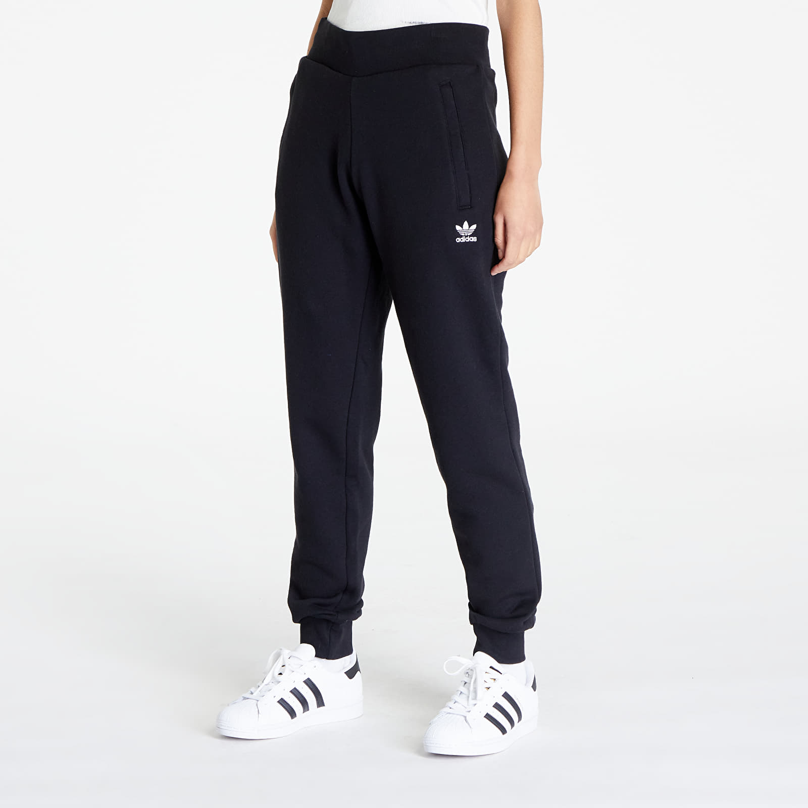 Adidas originals trefoil cuffed joggers hot sale