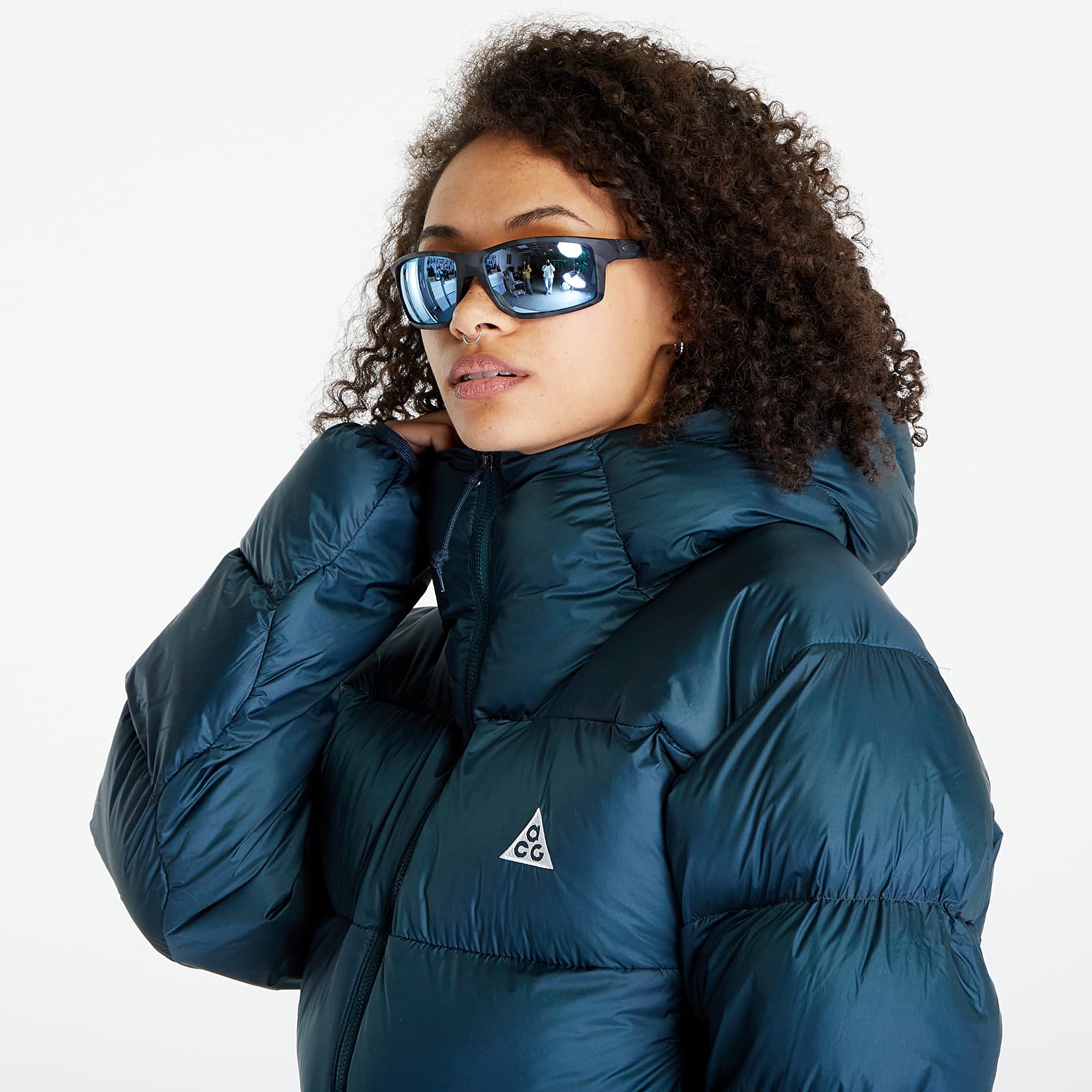 Jackor Nike Therma-FIT ADV ACG "Lunar Lake" Puffer Jacket UNISEX Deep Jungle/ Summit White