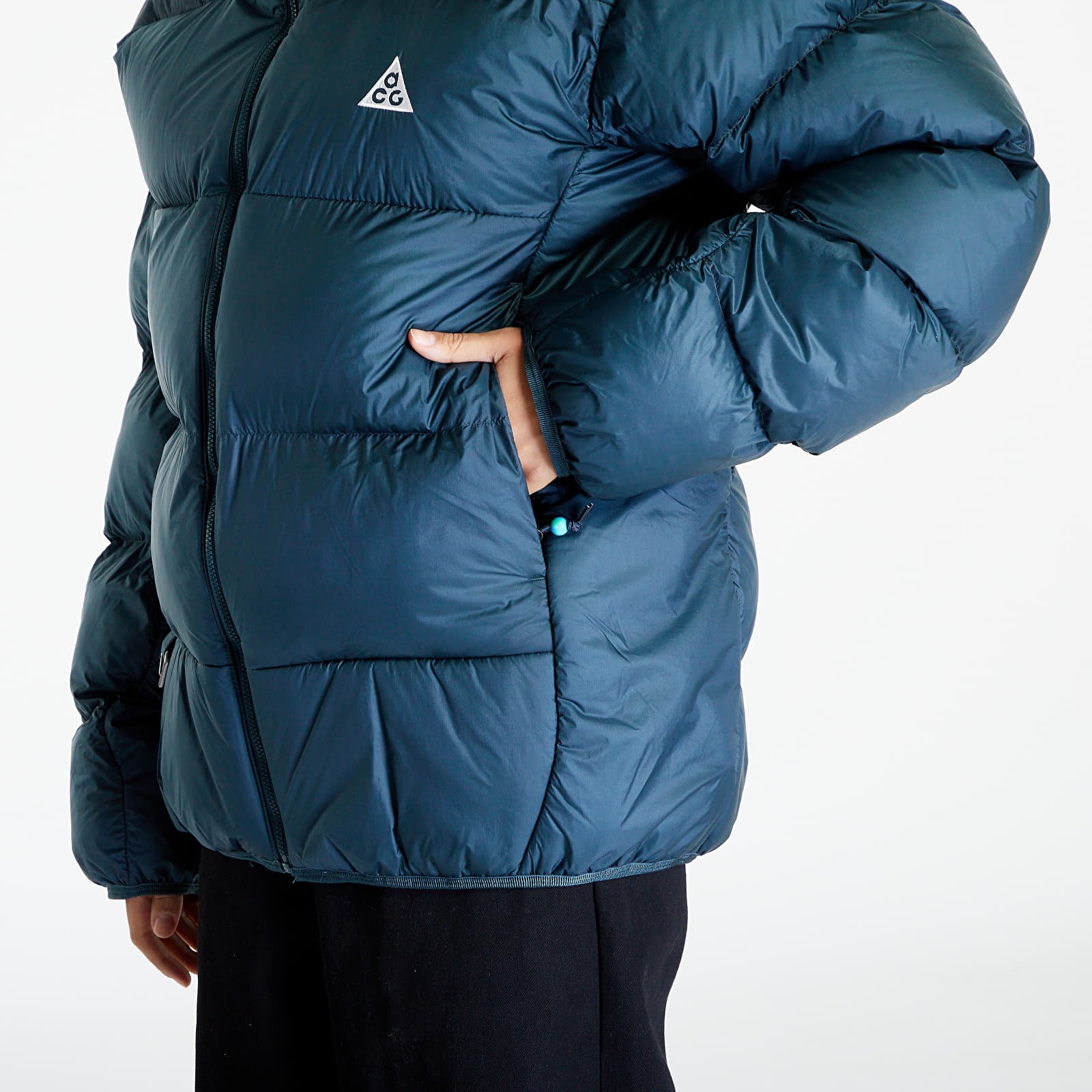 Jackor Nike Therma-FIT ADV ACG "Lunar Lake" Puffer Jacket UNISEX Deep Jungle/ Summit White