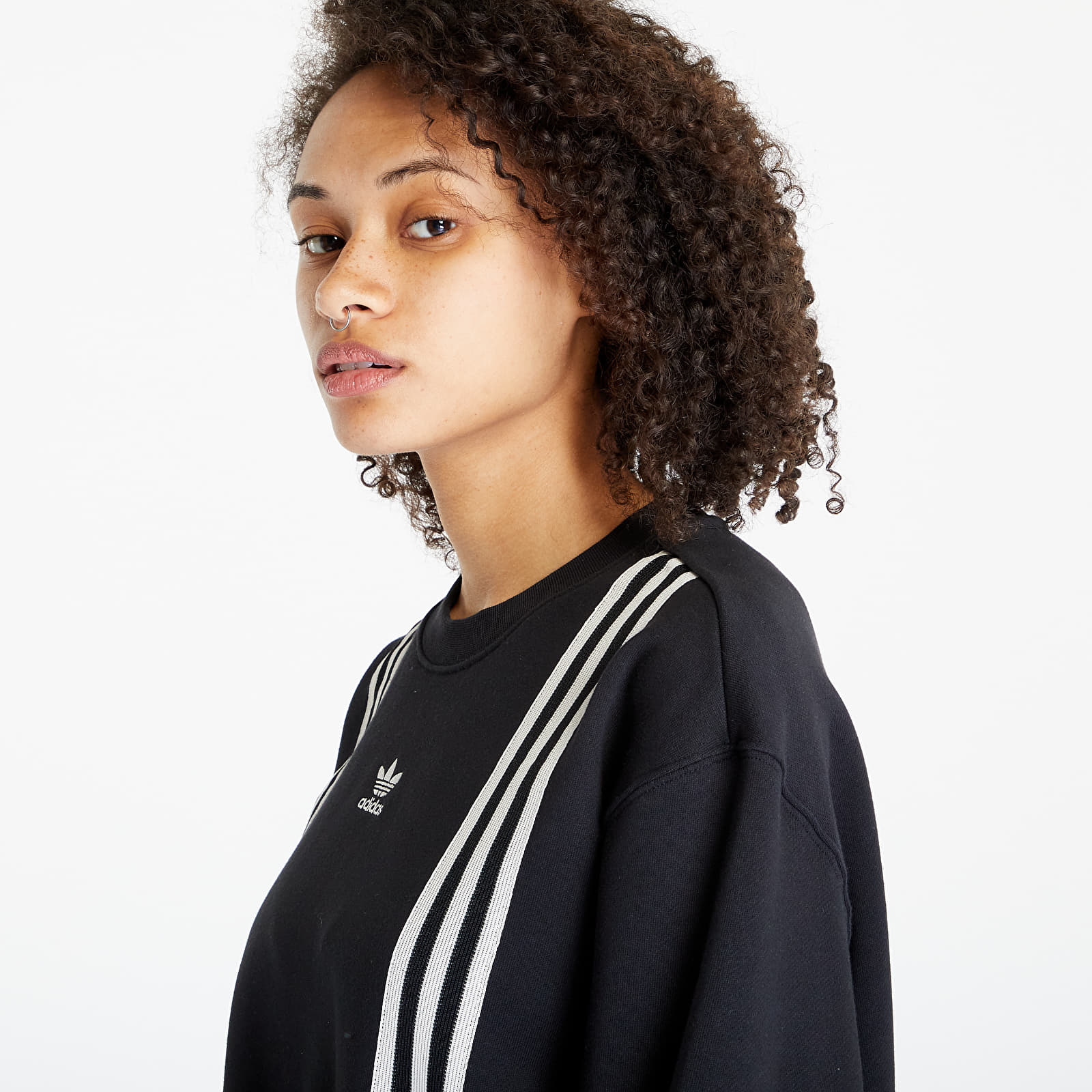 Hoodies and sweatshirts  adidas Adicolor 70's 3-Stripes Sweatshirt Black