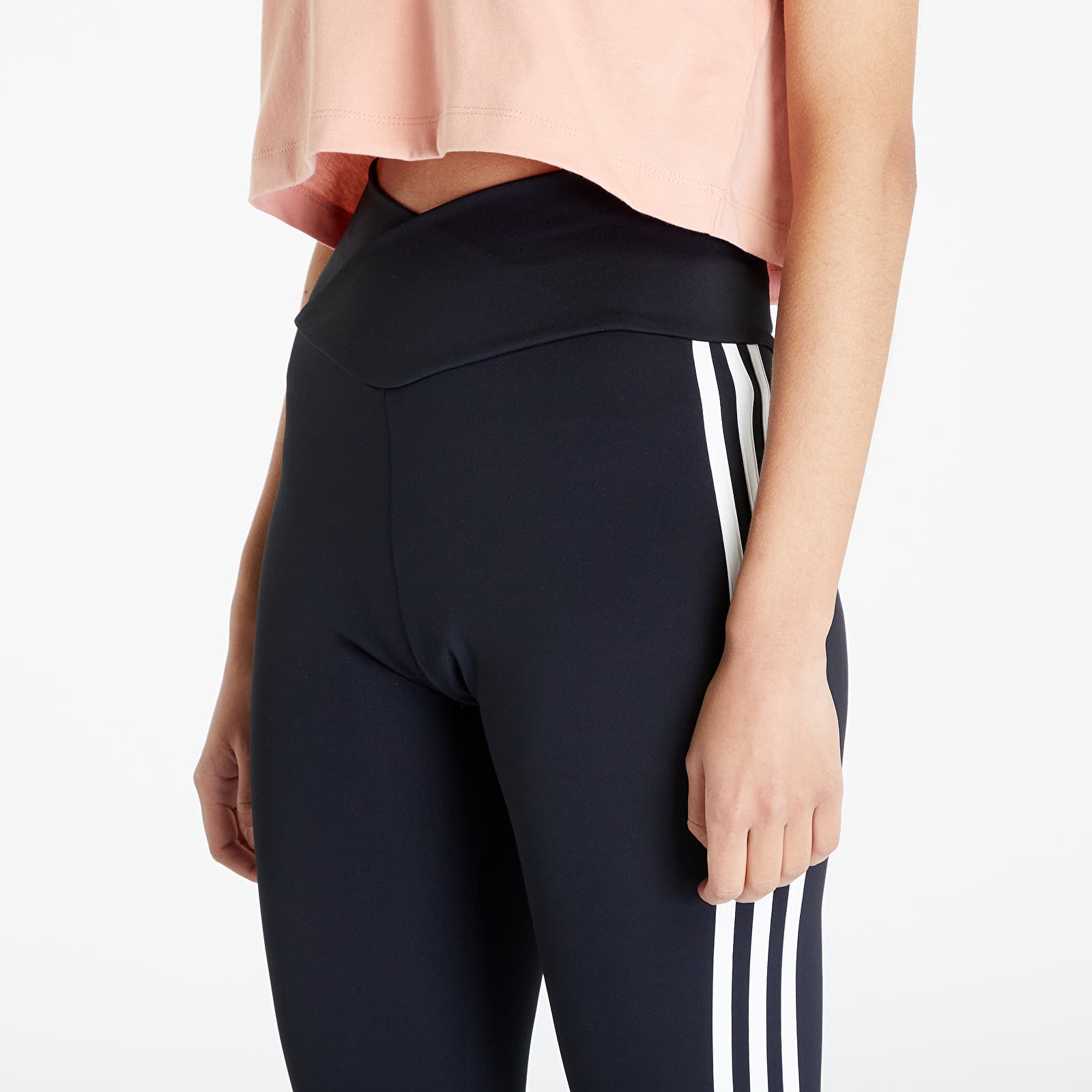 Colanți adidas Originals Adicolor Classics 3-Stripes V-Waistband Leggings Black