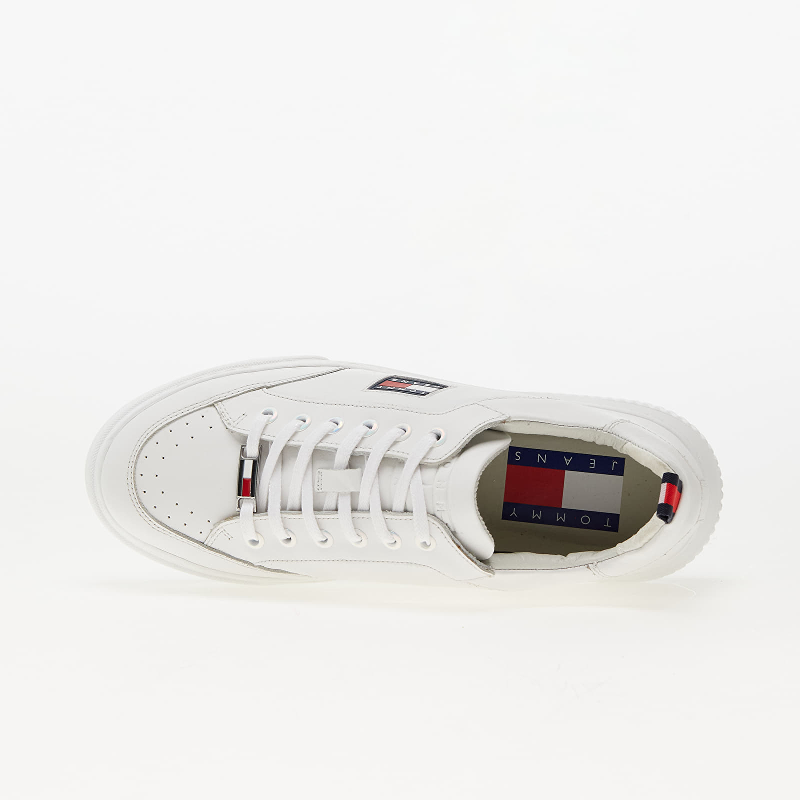 Women's sneakers and shoes TOMMY JEANS Elevated Leather Cupsole white