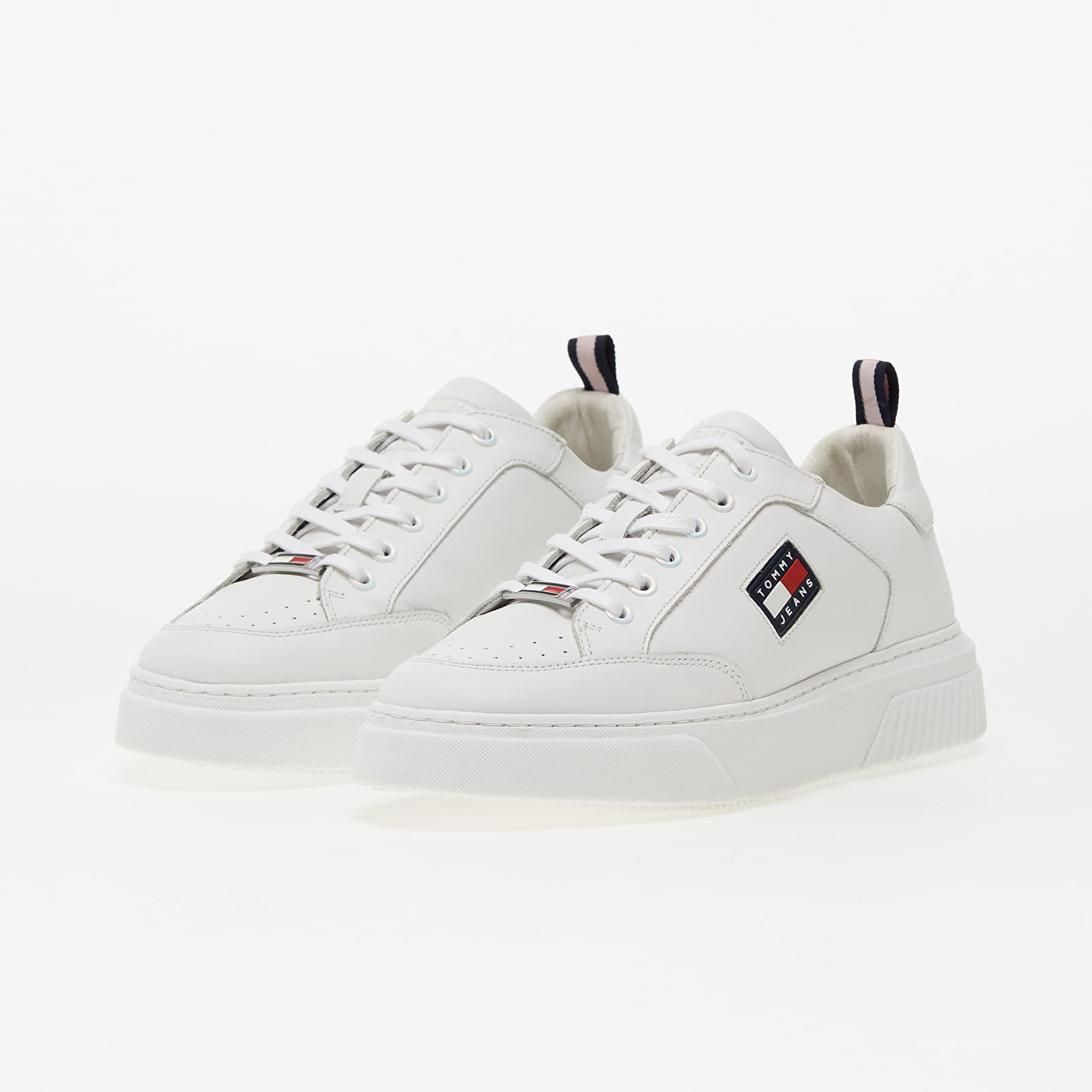 Women's sneakers and shoes TOMMY JEANS Elevated Leather Cupsole white