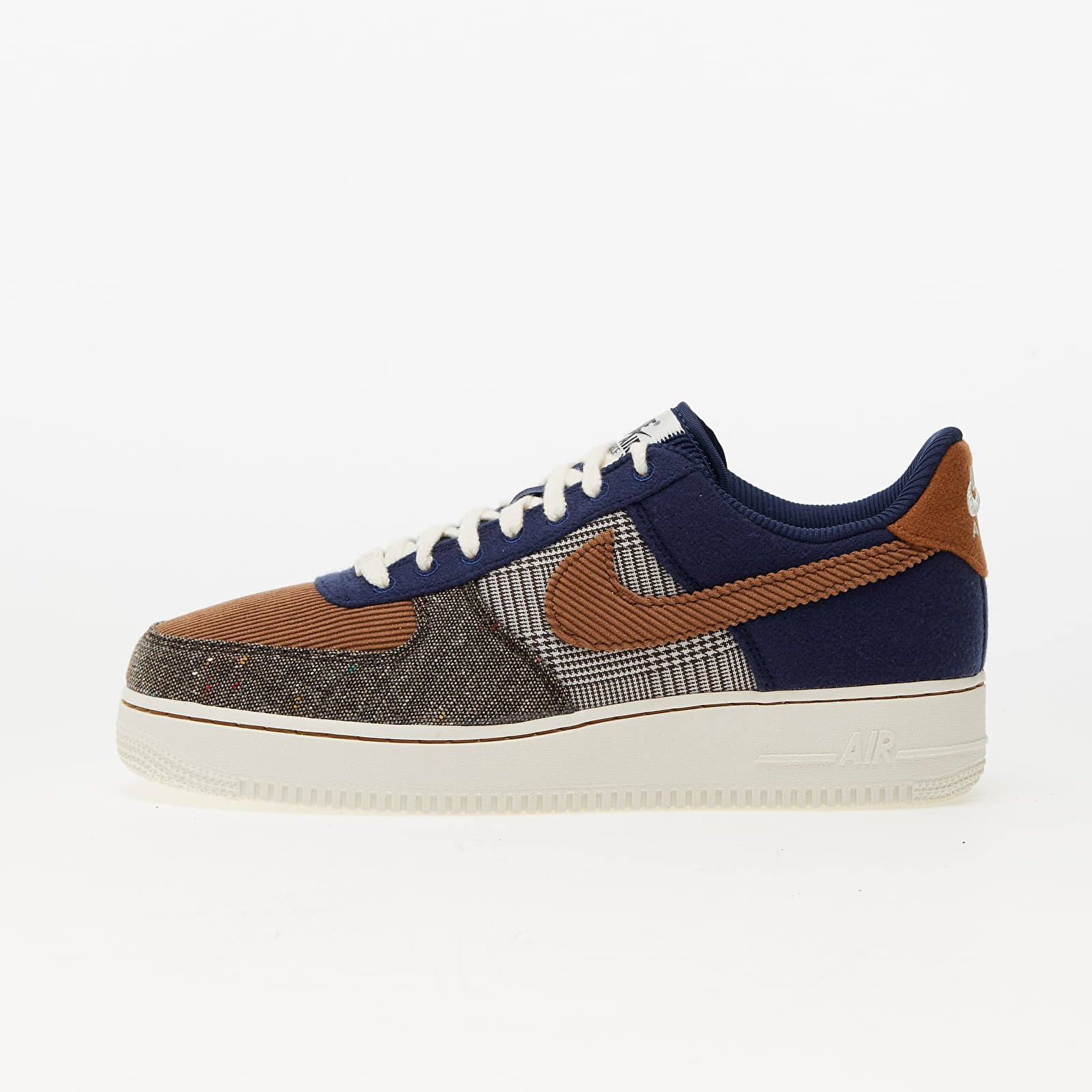 Pánské tenisky a boty Nike Air Force 1 '07 Premium Midnight Navy/ Ale Brown-Pale Ivory