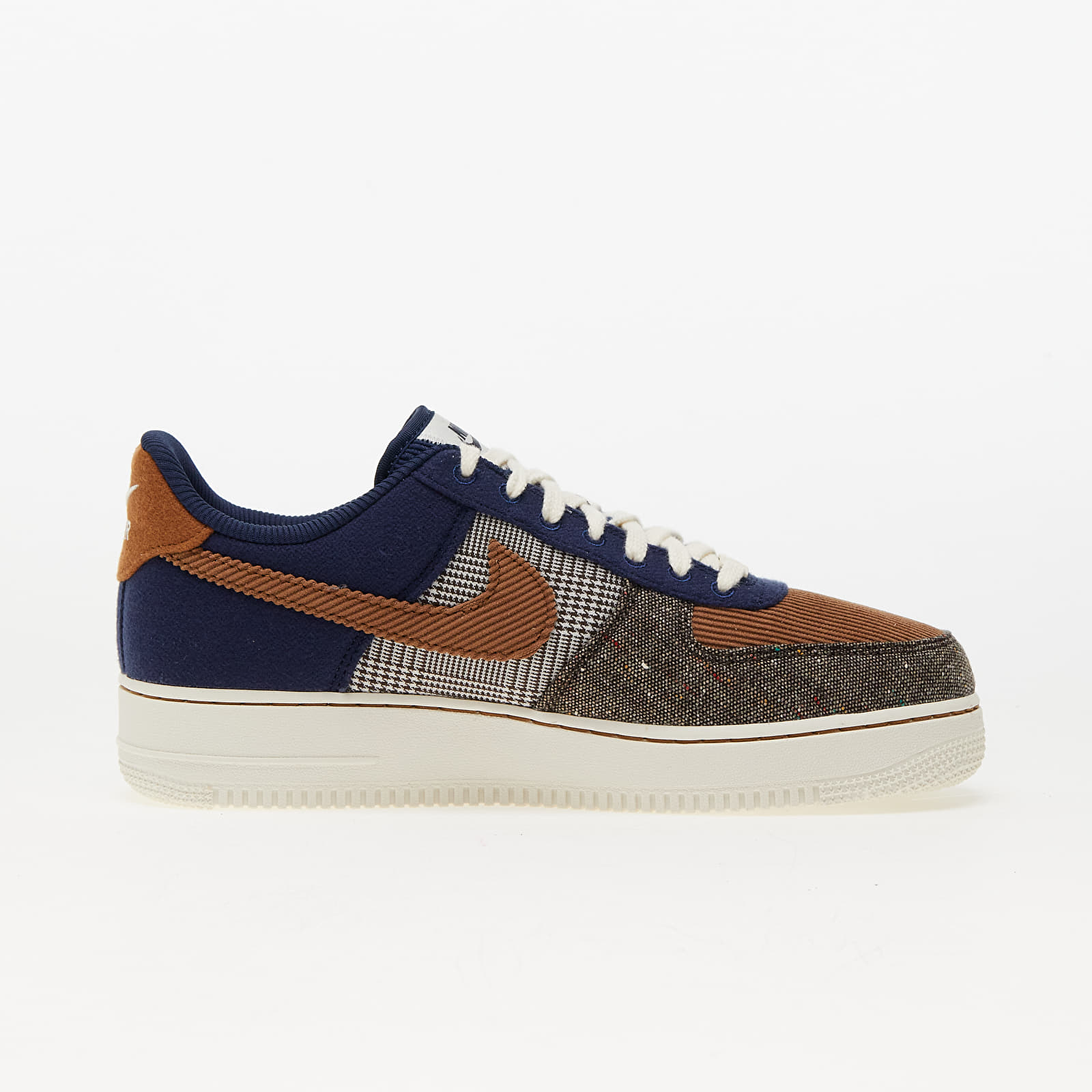 Pánské tenisky a boty Nike Air Force 1 '07 Premium Midnight Navy/ Ale Brown-Pale Ivory