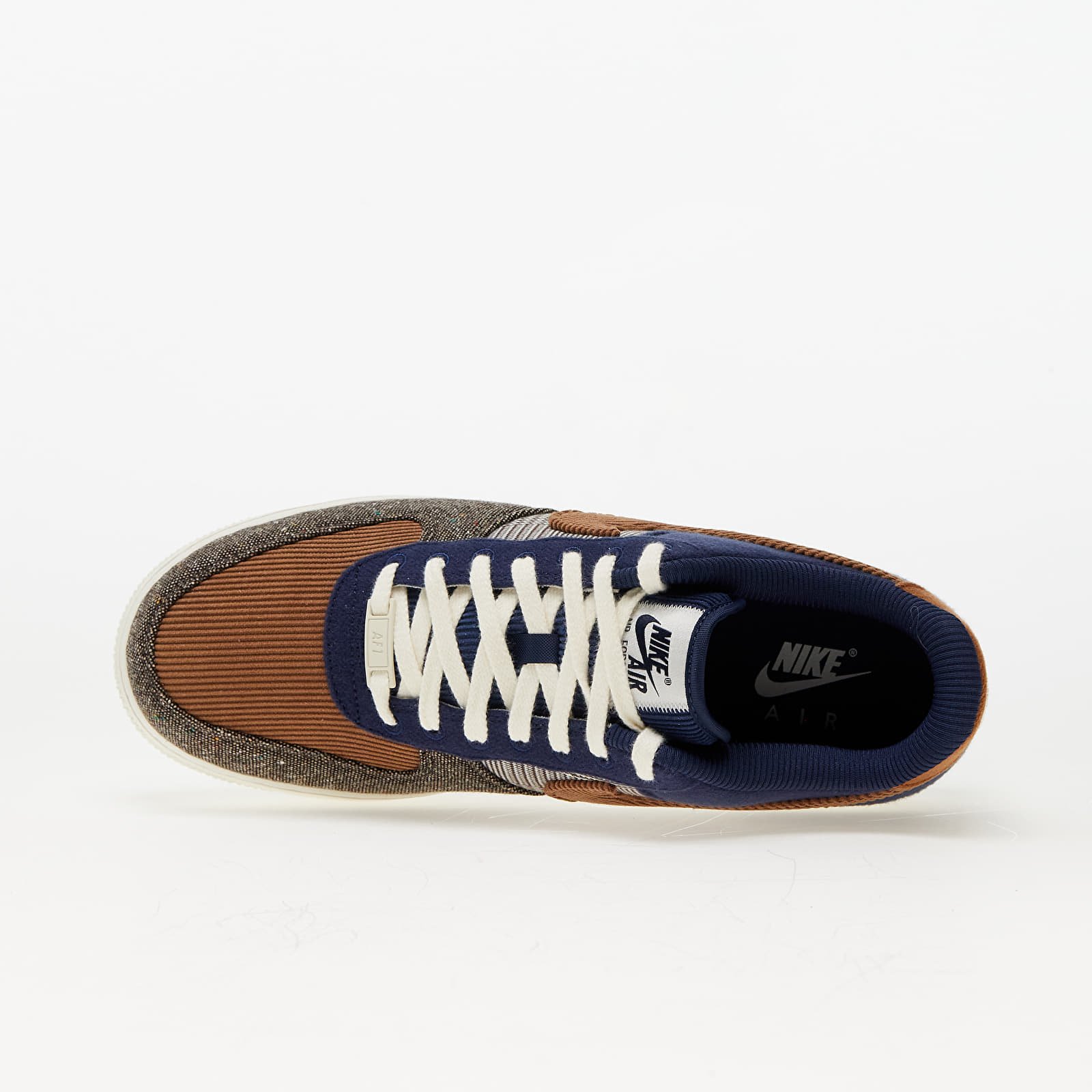 Pánské tenisky a boty Nike Air Force 1 '07 Premium Midnight Navy/ Ale Brown-Pale Ivory