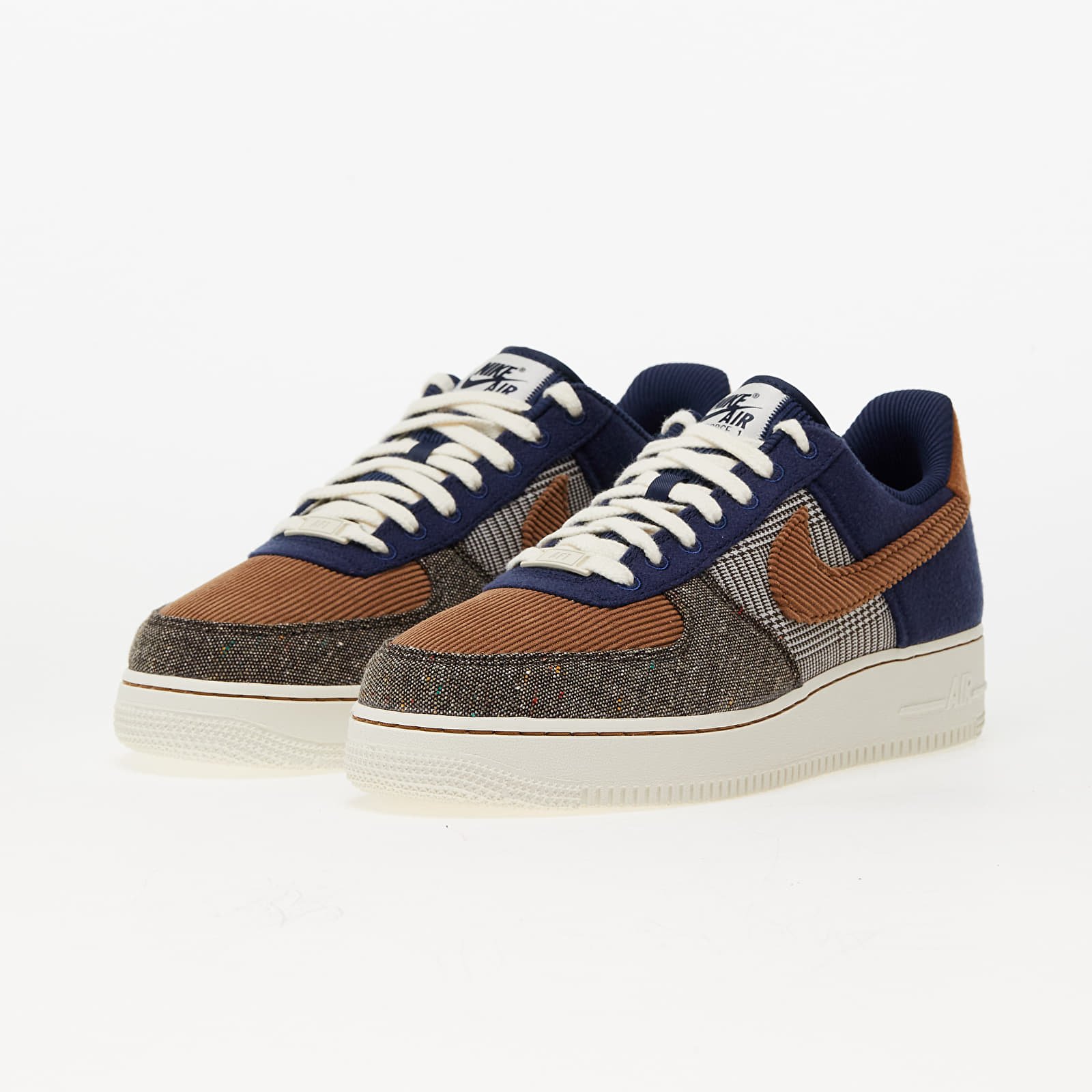 Pánské tenisky a boty Nike Air Force 1 '07 Premium Midnight Navy/ Ale Brown-Pale Ivory