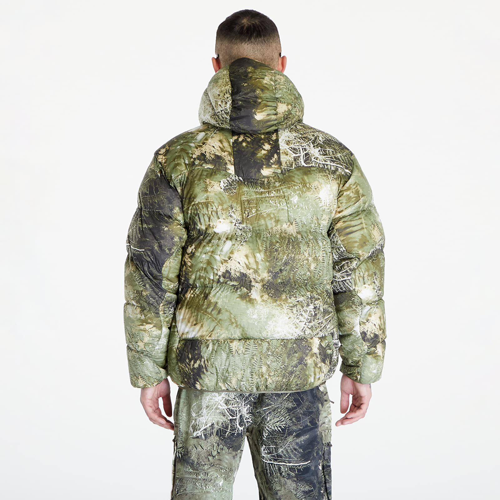 Chaquetas Nike ACG "Lunar Lake" Allover Print Puffer Jacket UNISEX Oil Green/ Medium Olive/ Reflective Silv