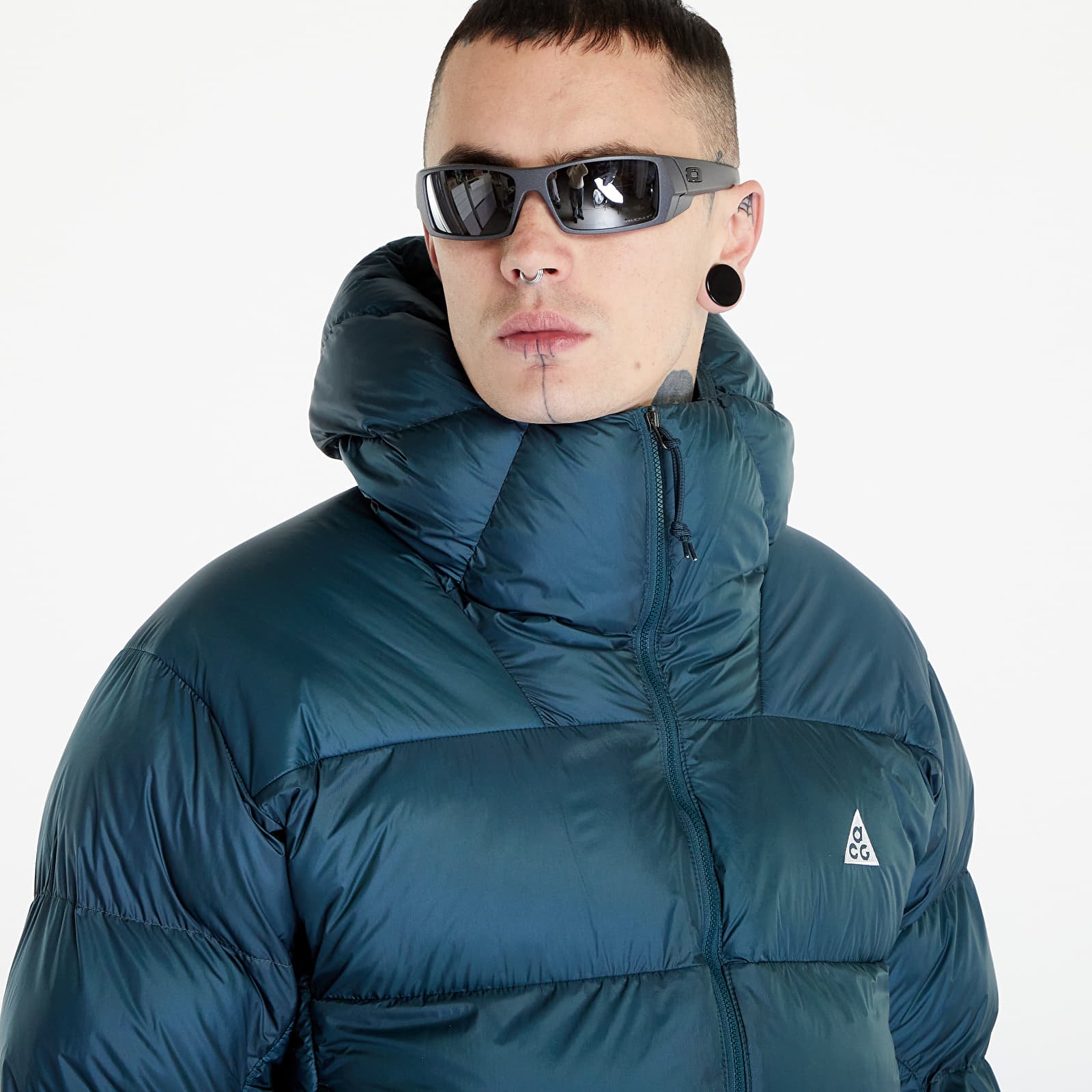 Jackor Nike Therma-FIT ADV ACG "Lunar Lake" Puffer Jacket UNISEX Deep Jungle/ Summit White