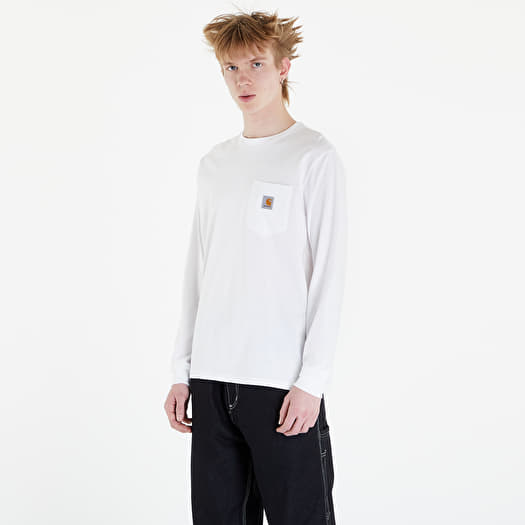 T-shirt Carhartt WIP Long Sleeve Pocket T-Shirt UNISEX White