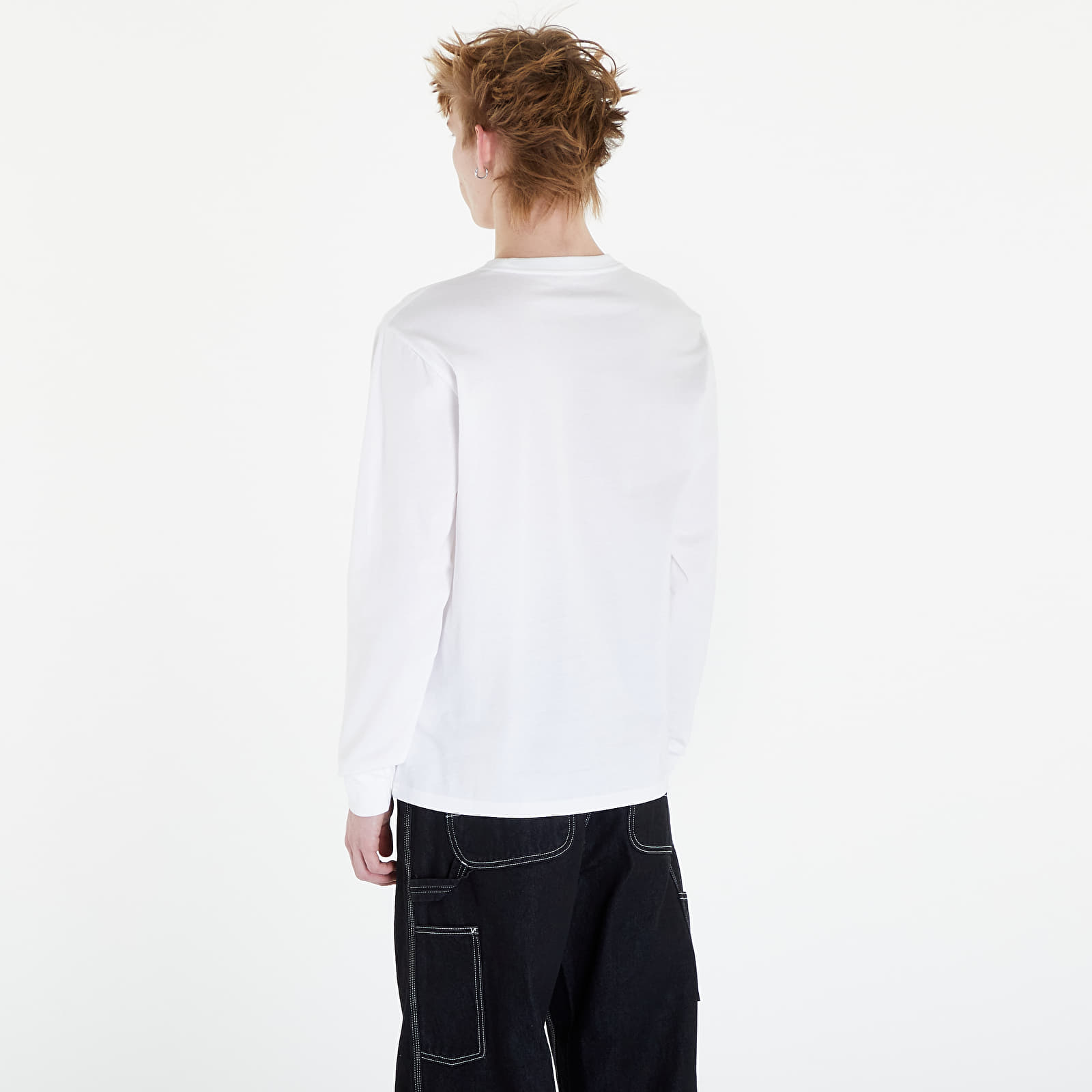 Trička Carhartt WIP Long Sleeve Pocket T-Shirt UNISEX White