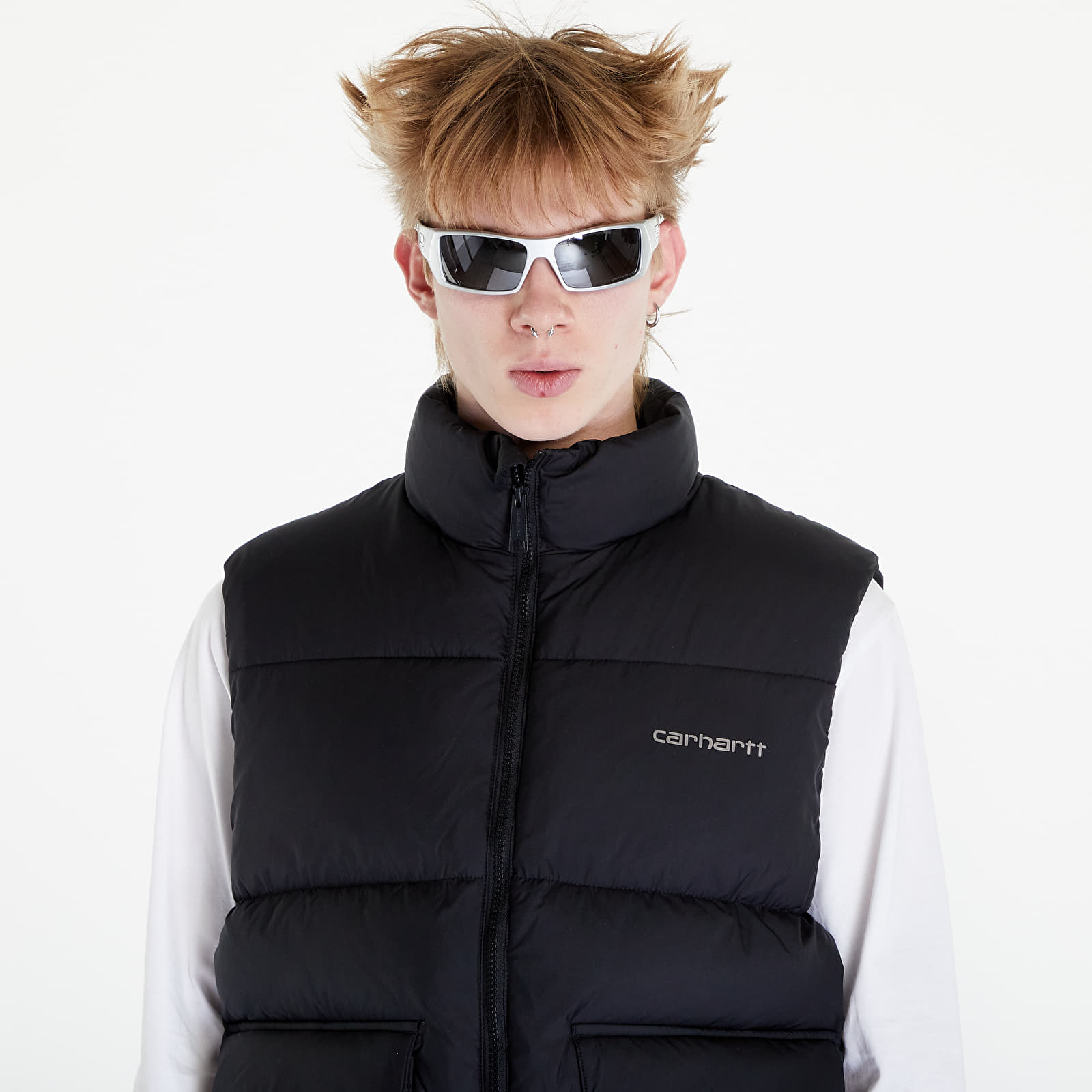 Vesty Carhartt WIP Springfield Vest UNISEX Black/ Blacksmith