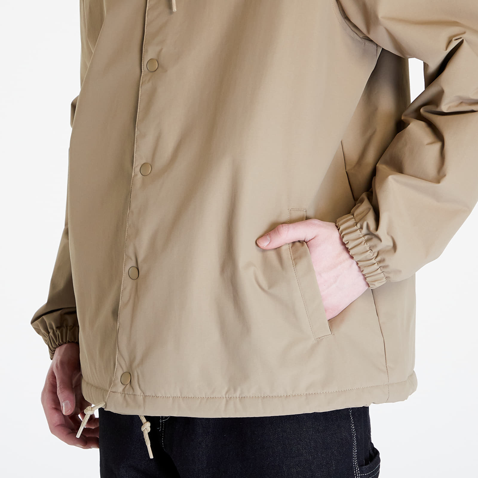 Jackets Carhartt WIP Hooded Coach Jacket UNISEX Leather/ Black