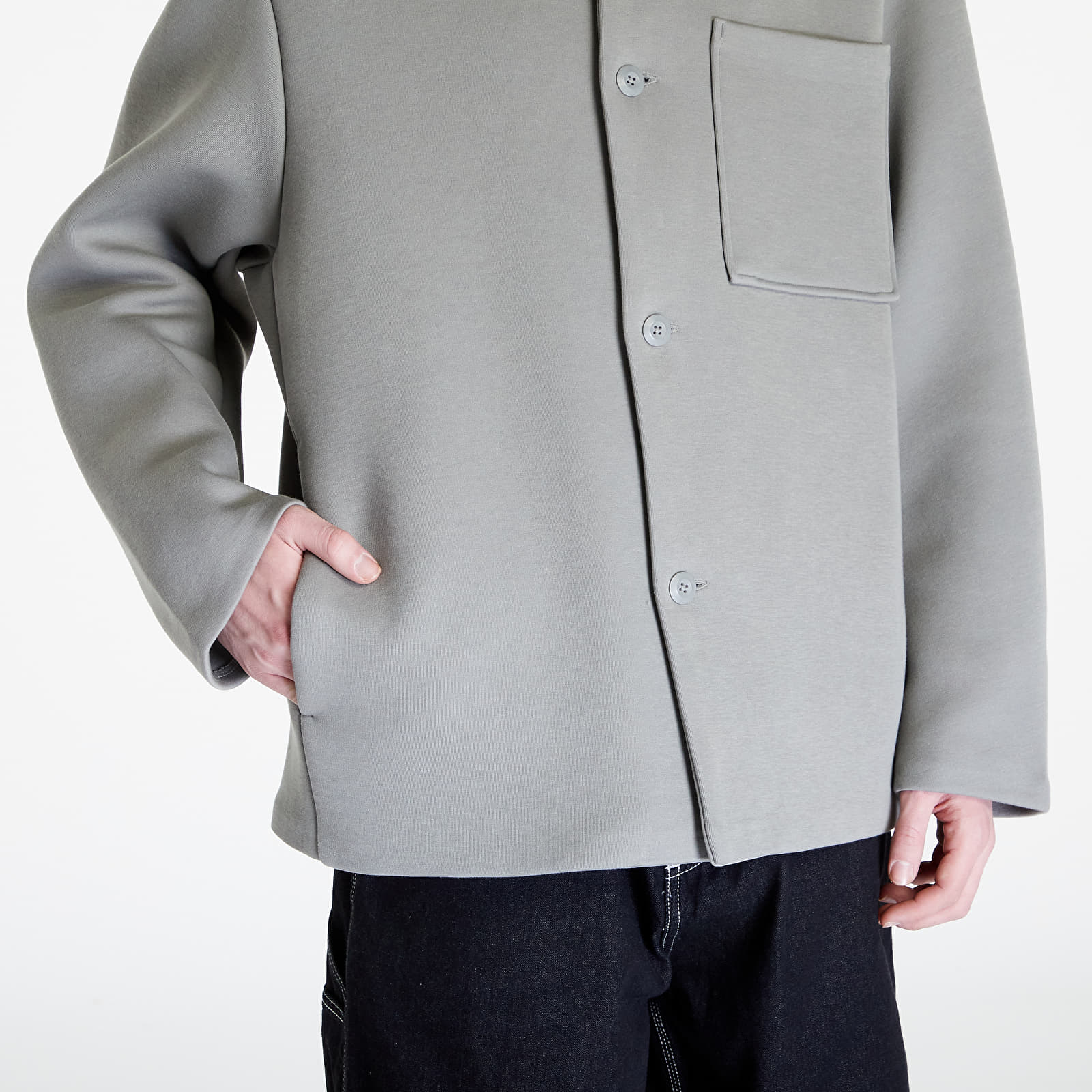 Kabáty Nike Sportswear Tech Fleece Reimagined Men's Oversized Shacket Dark Stucco